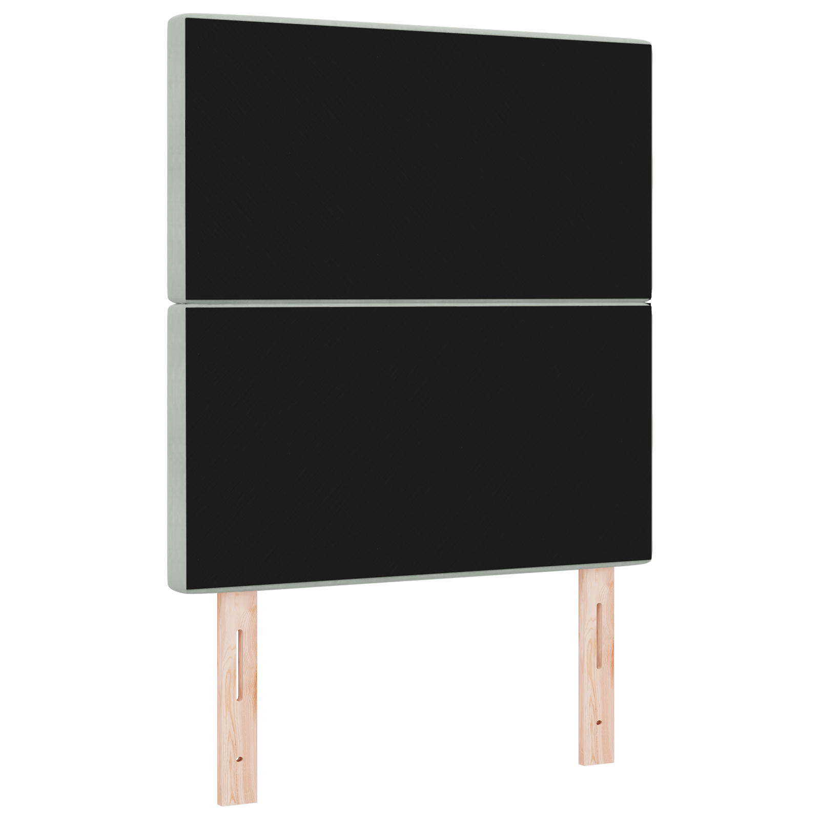 vidaXL Tête de lit LED gri deschis, 80 cm, din velur vidaXL Tête de lit LED gri deschis, 80 cm, din velur