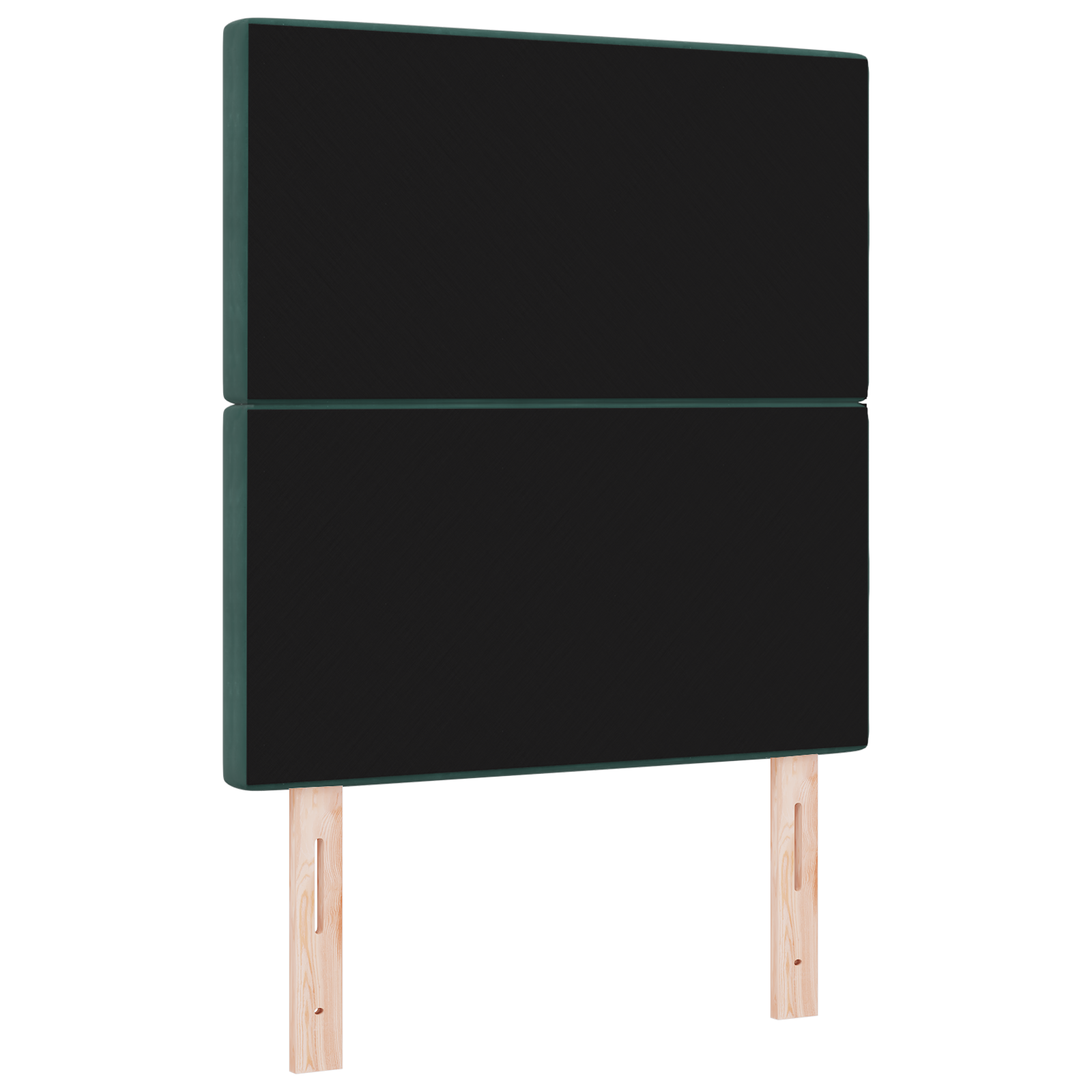 vidaXL Cap de Pat cu LED Verde Închis, 80 cm, Tapițat
