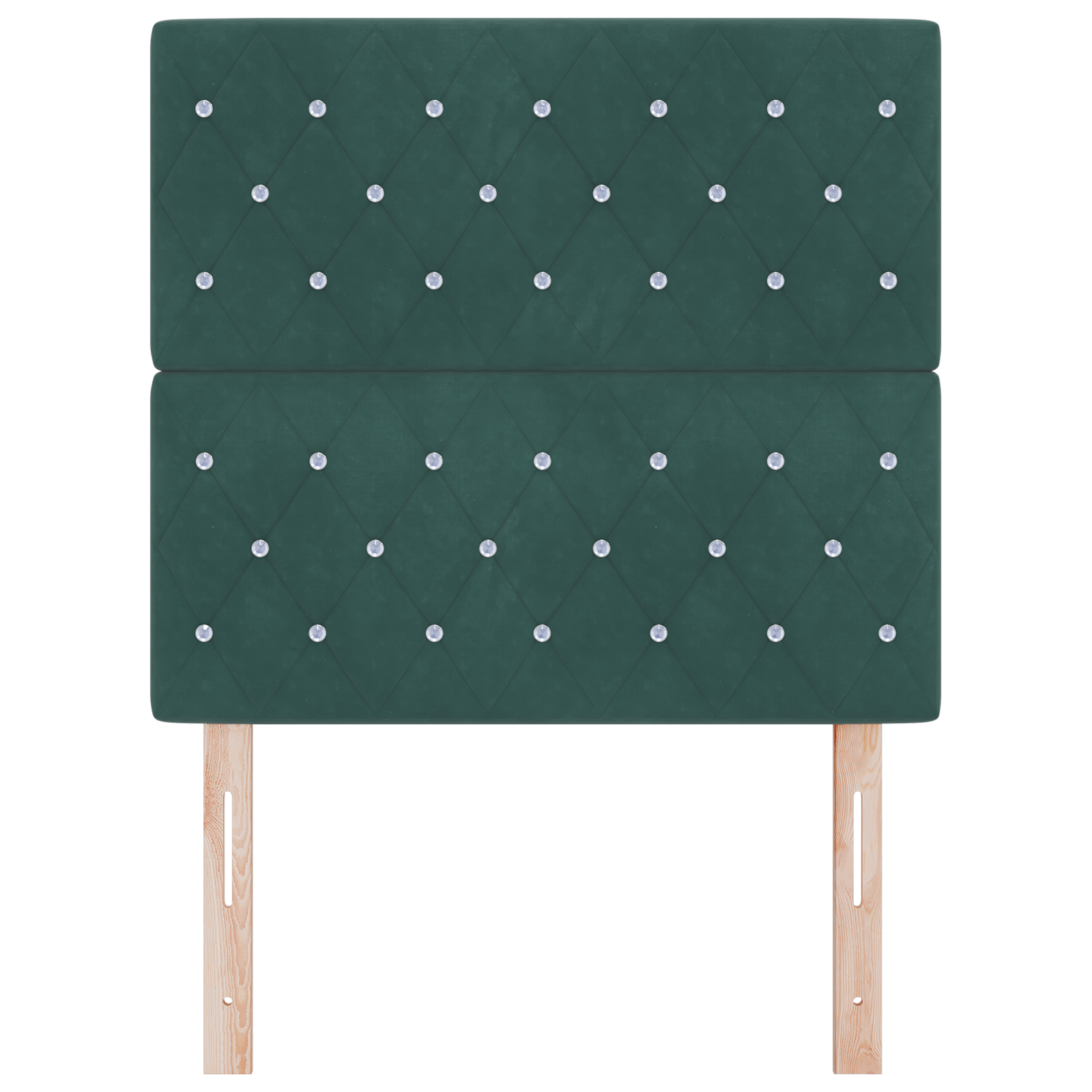 vidaXL Tăblie LED cu lumini cu bandă LED Verde închis 90 cm Catifea