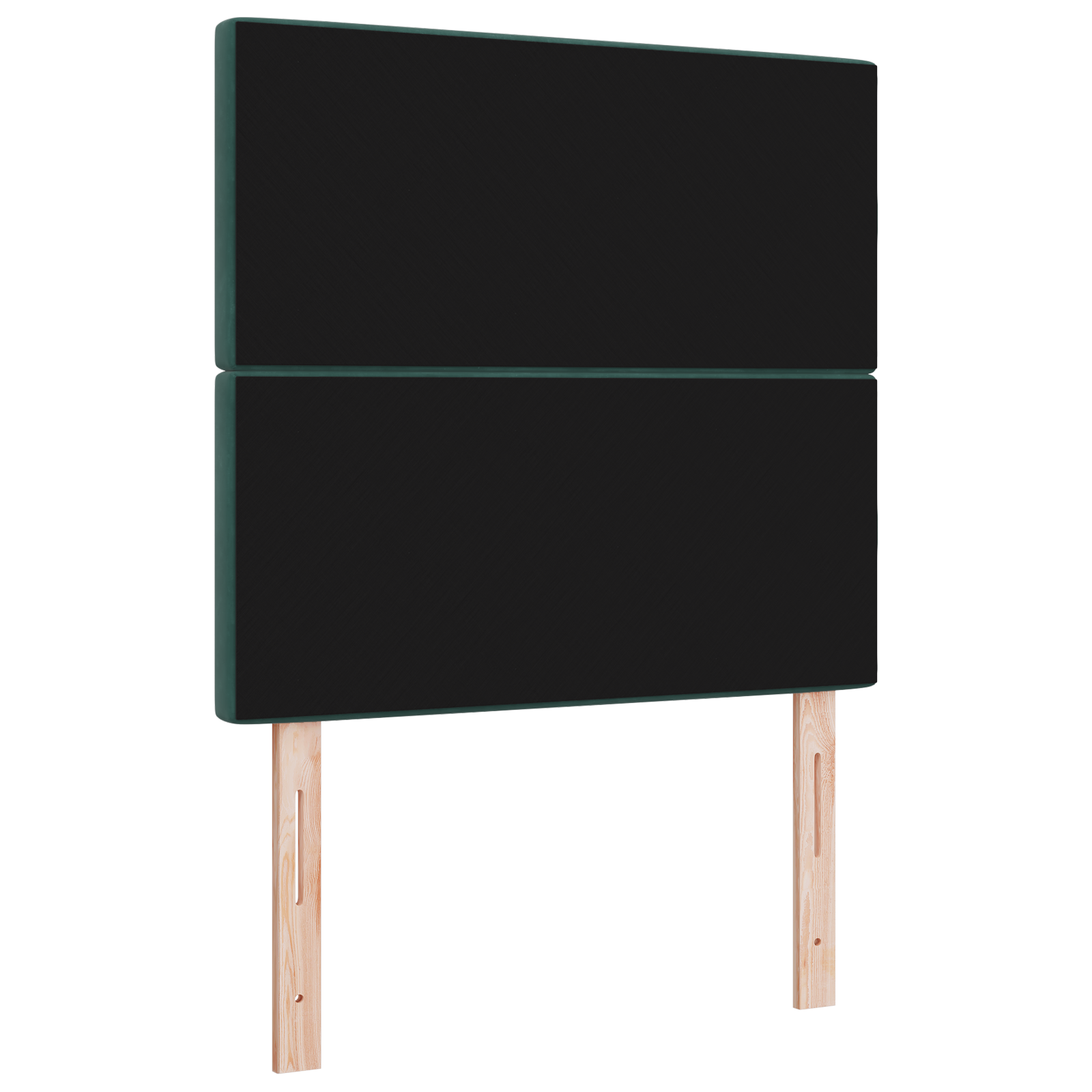 vidaXL Tăblie LED cu lumini cu bandă LED Verde închis 90 cm Catifea