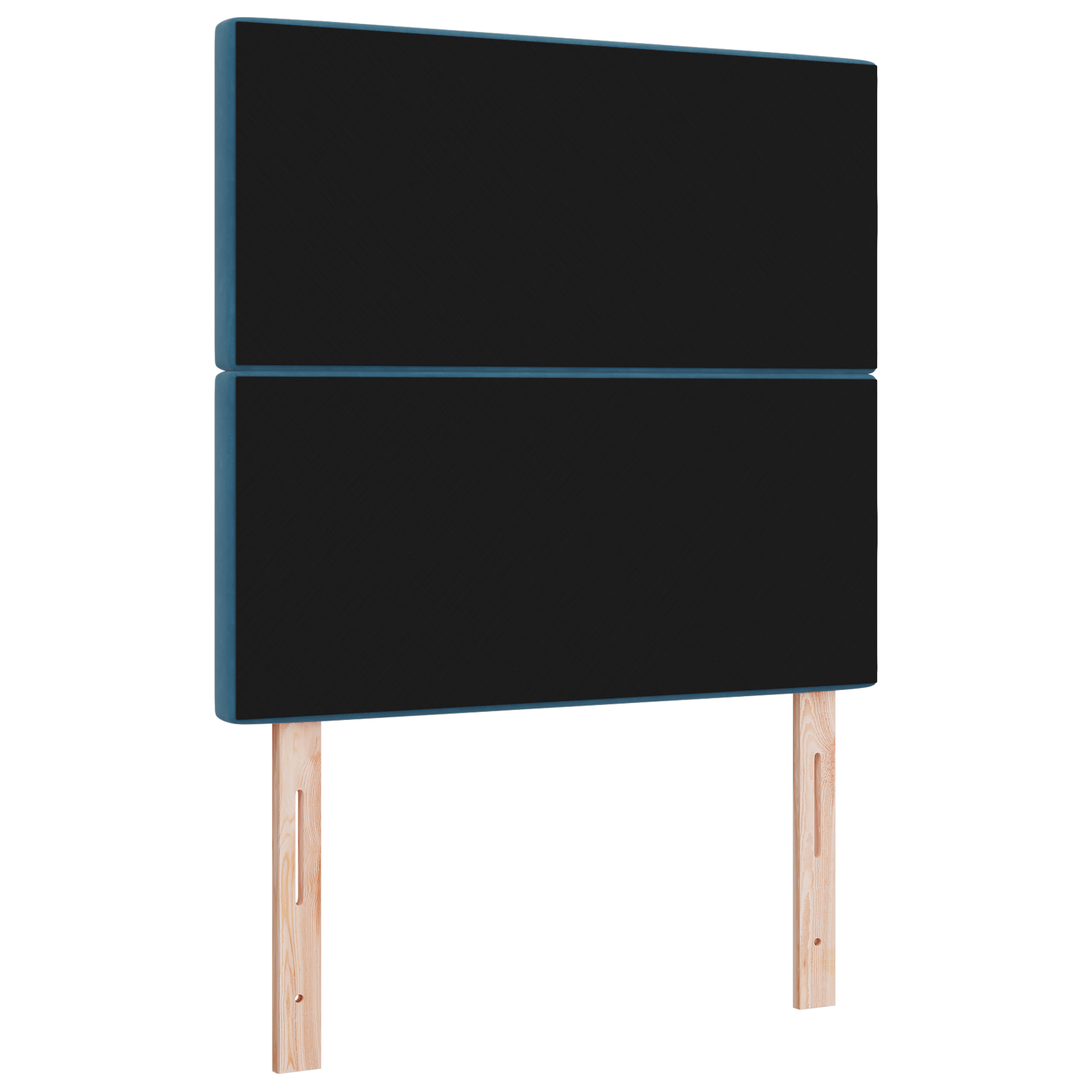 vidaXL Tăblie LED cu lumini cu bandă LED Albastru închis 90 cm Catifea vidaXL Tăblie LED cu lumini cu bandă LED Albastru închis 90 cm Catifea