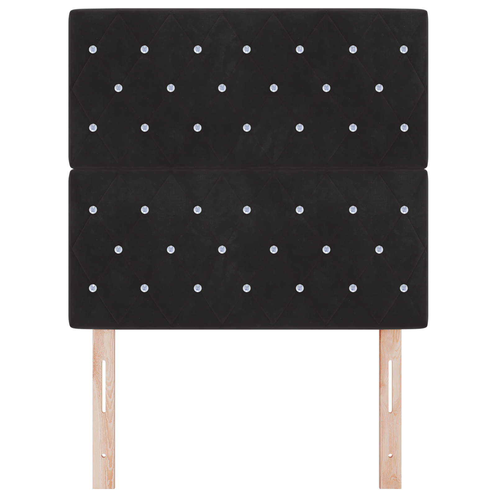 vidaXL Cap de pat LED negru de 100 cm din catifea vidaXL Cap de pat LED negru de 100 cm din catifea
