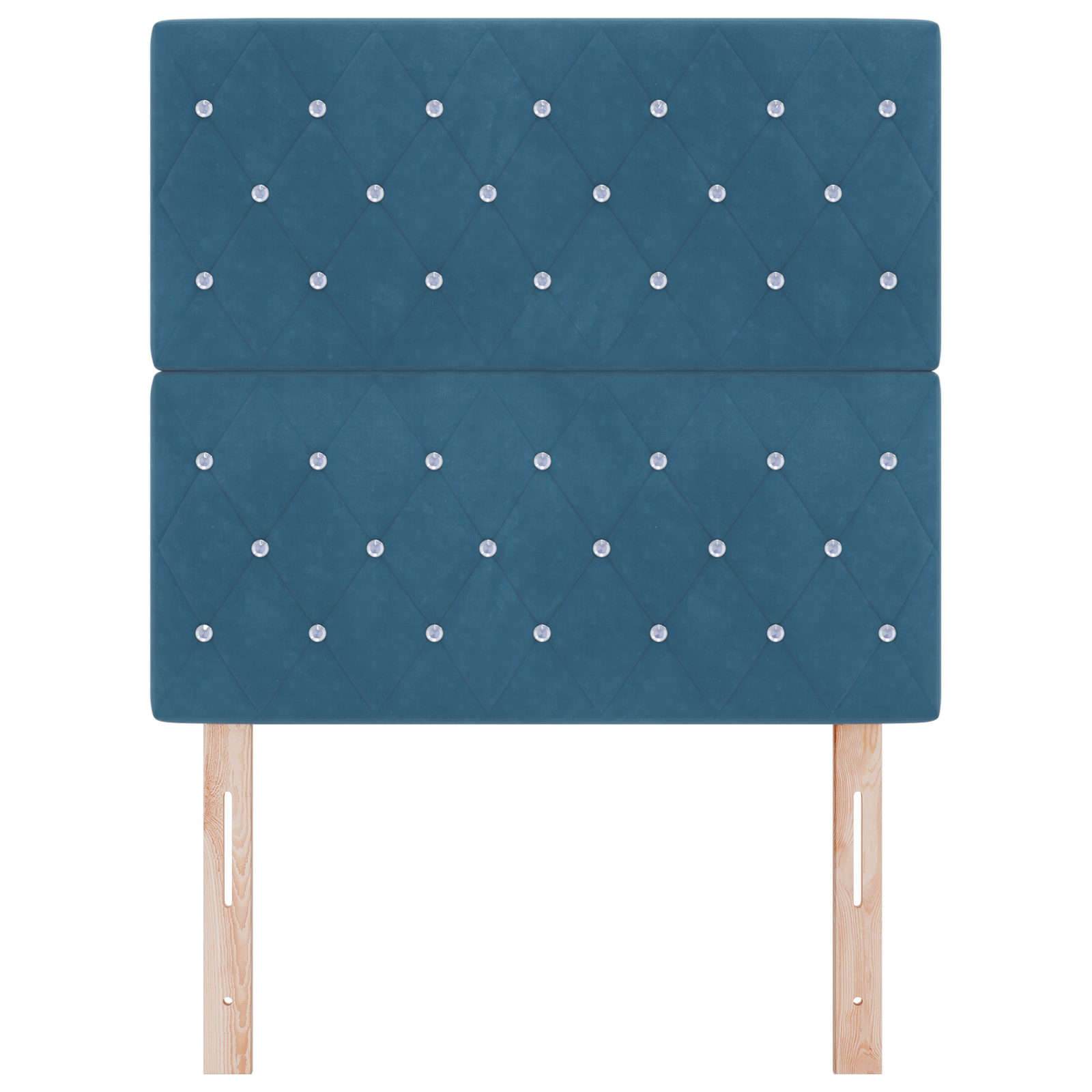 vidaXL Tăblie LED Argyle cu headboard Albastru închis 100 cm Catifea vidaXL Tăblie LED Argyle cu headboard Albastru închis 100 cm Catifea