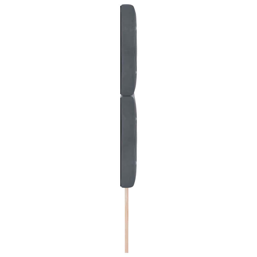vidaXL Tăblie LED cu lumini cu bandă LED Gri închis 80 cm Catifea