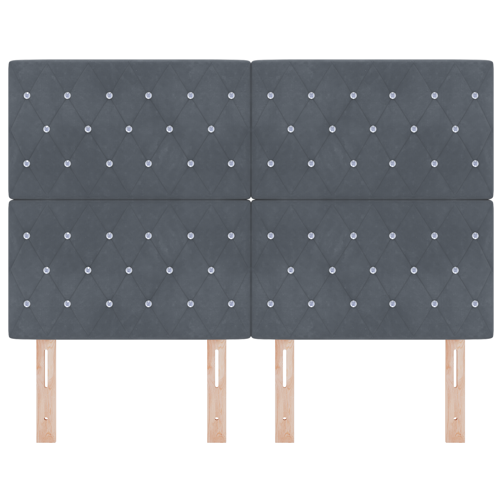 vidaXL Tetedă LED gri închis, 80 cm, din catifea vidaXL Tetedă LED gri închis, 80 cm, din catifea