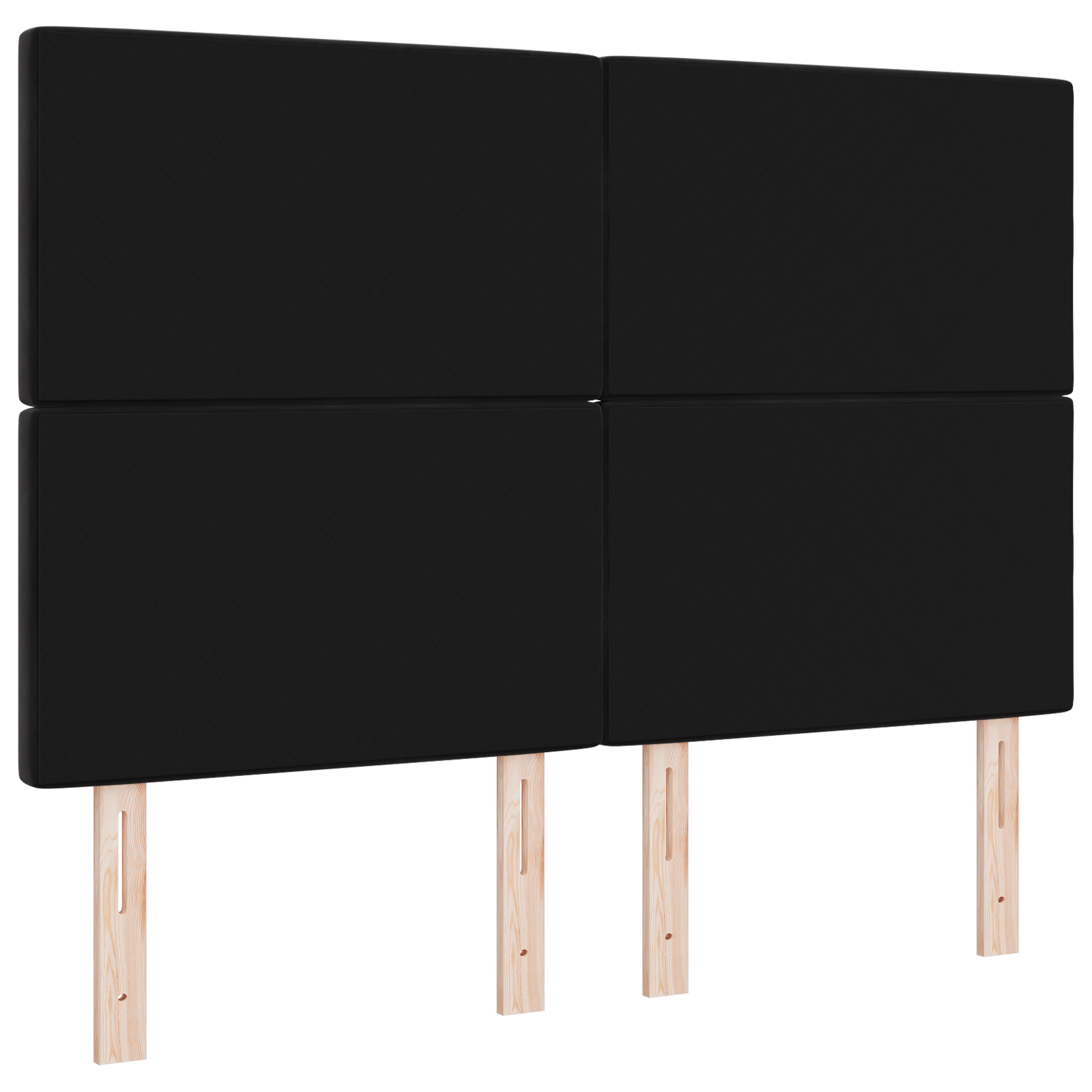 vidaXL Tăblie LED cu lumini cu bandă LED Argyle Negru 80 cm Catifea vidaXL Tăblie LED cu lumini cu bandă LED Argyle Negru 80 cm Catifea