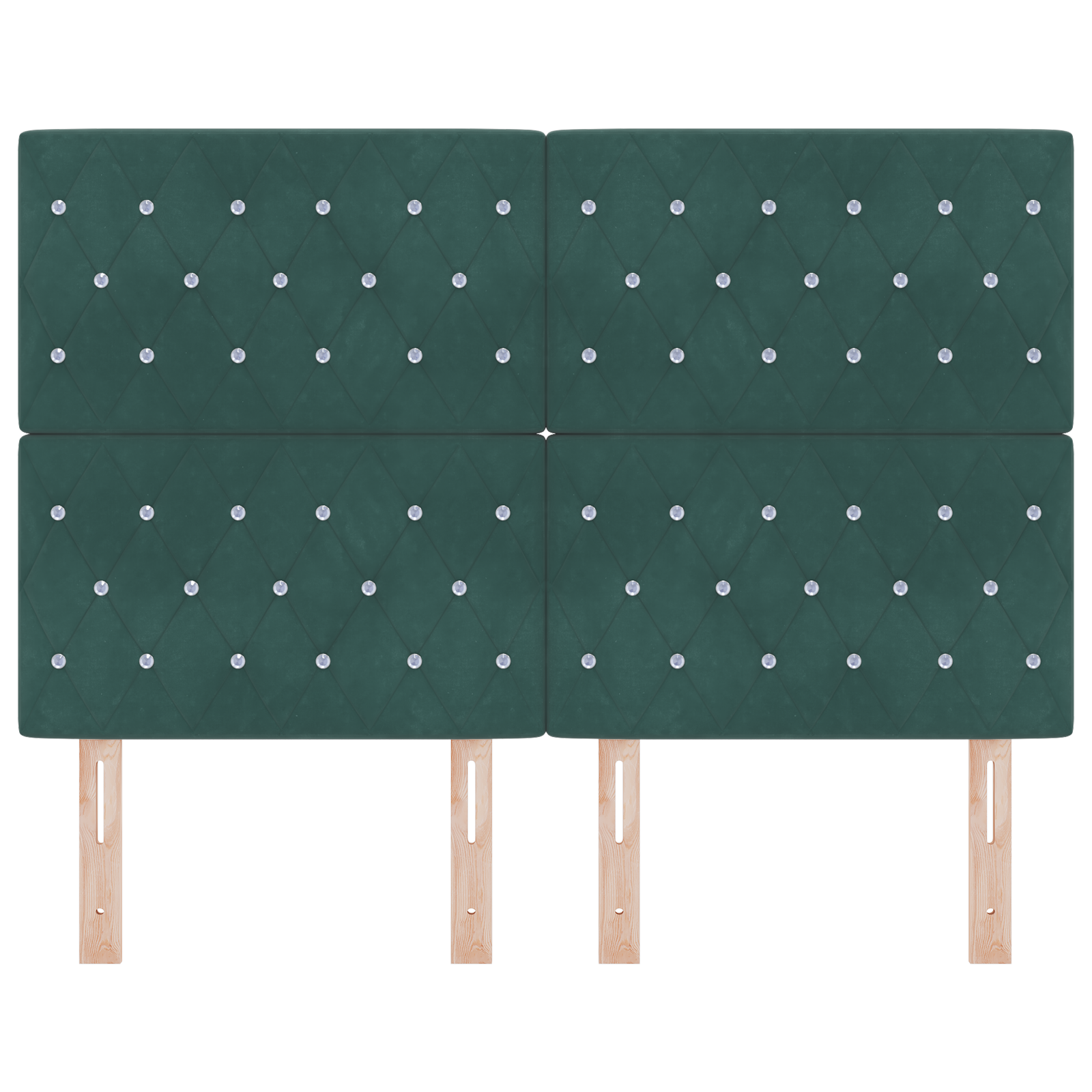 vidaXL Cap de pat LED verde închis, 80 cm, din catifea vidaXL Cap de pat LED verde închis, 80 cm, din catifea