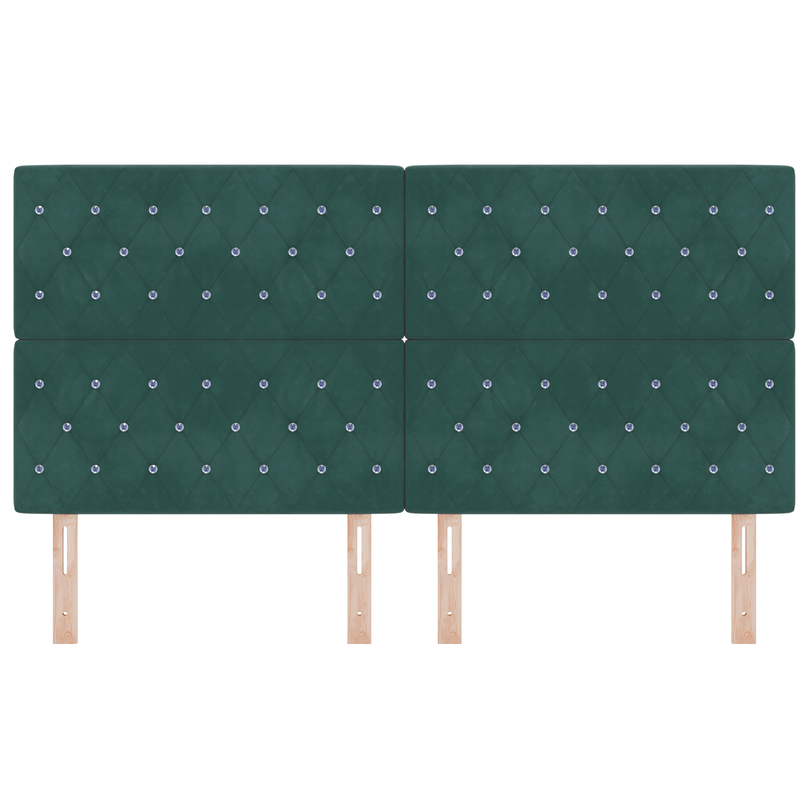 vidaXL Tăblie LED cu lumini cu bandă LED Verde închis 90 cm Catifea