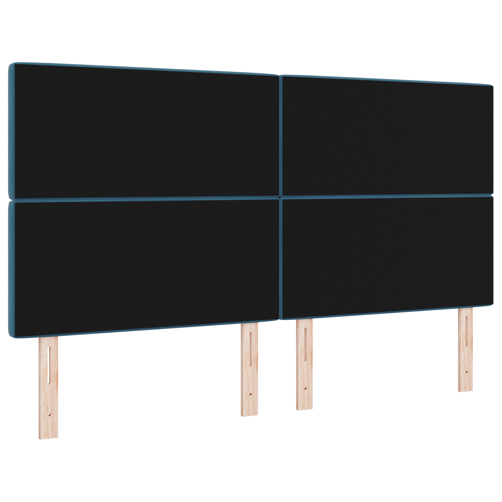 vidaXL Tăblie LED cu lumini cu bandă LED Albastru închis 90 cm Catifea vidaXL Tăblie LED cu lumini cu bandă LED Albastru închis 90 cm Catifea