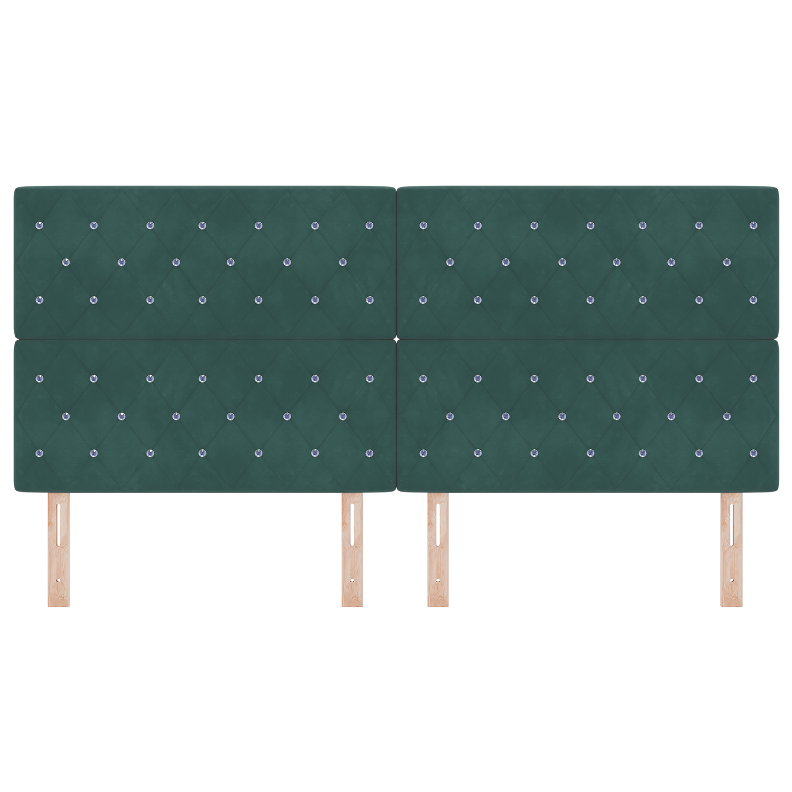 vidaXL Cap de pat LED verde închis, 100 cm, din catifea vidaXL Cap de pat LED verde închis, 100 cm, din catifea