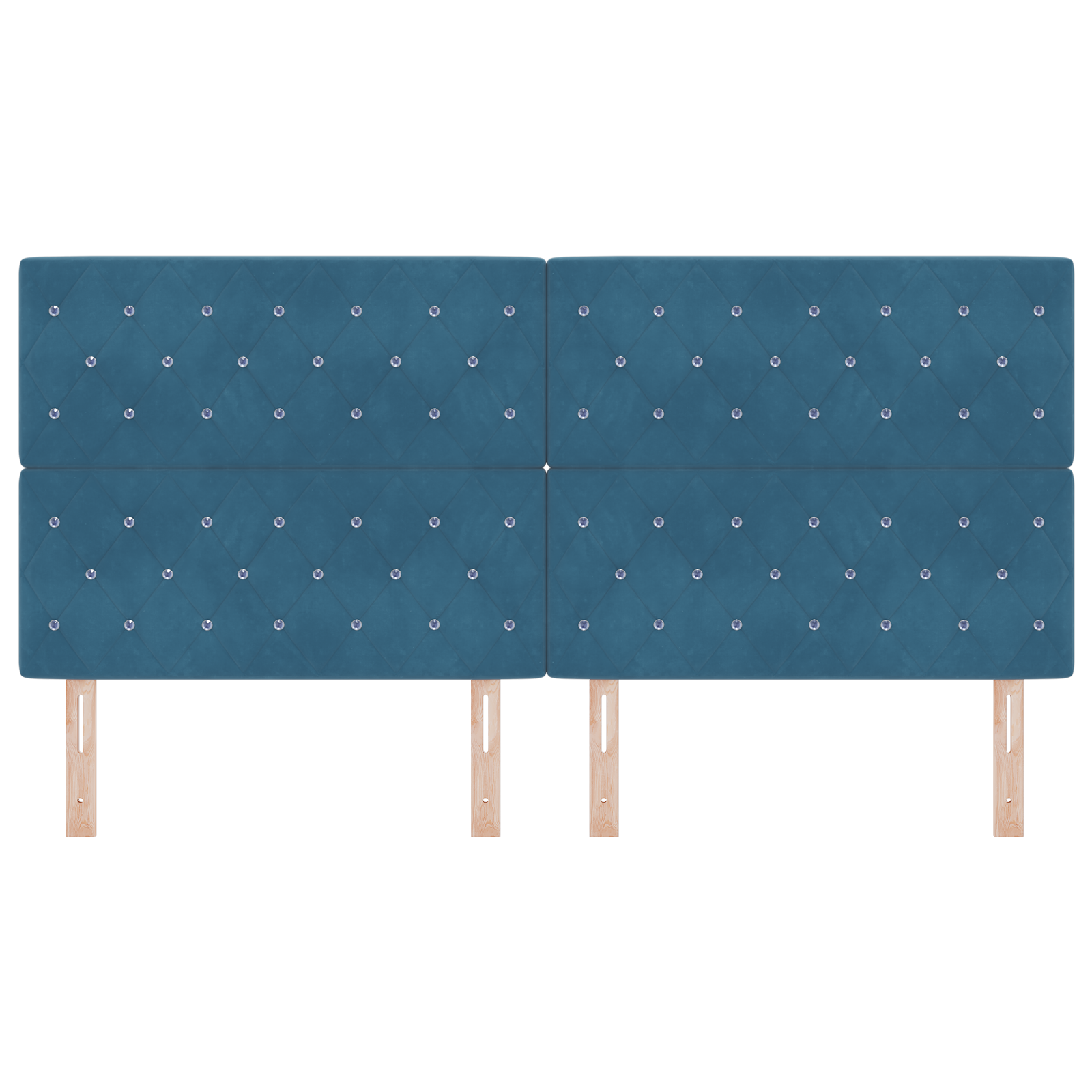 vidaXL Tăblie LED Argyle cu headboard Albastru închis 100 cm Catifea vidaXL Tăblie LED Argyle cu headboard Albastru închis 100 cm Catifea