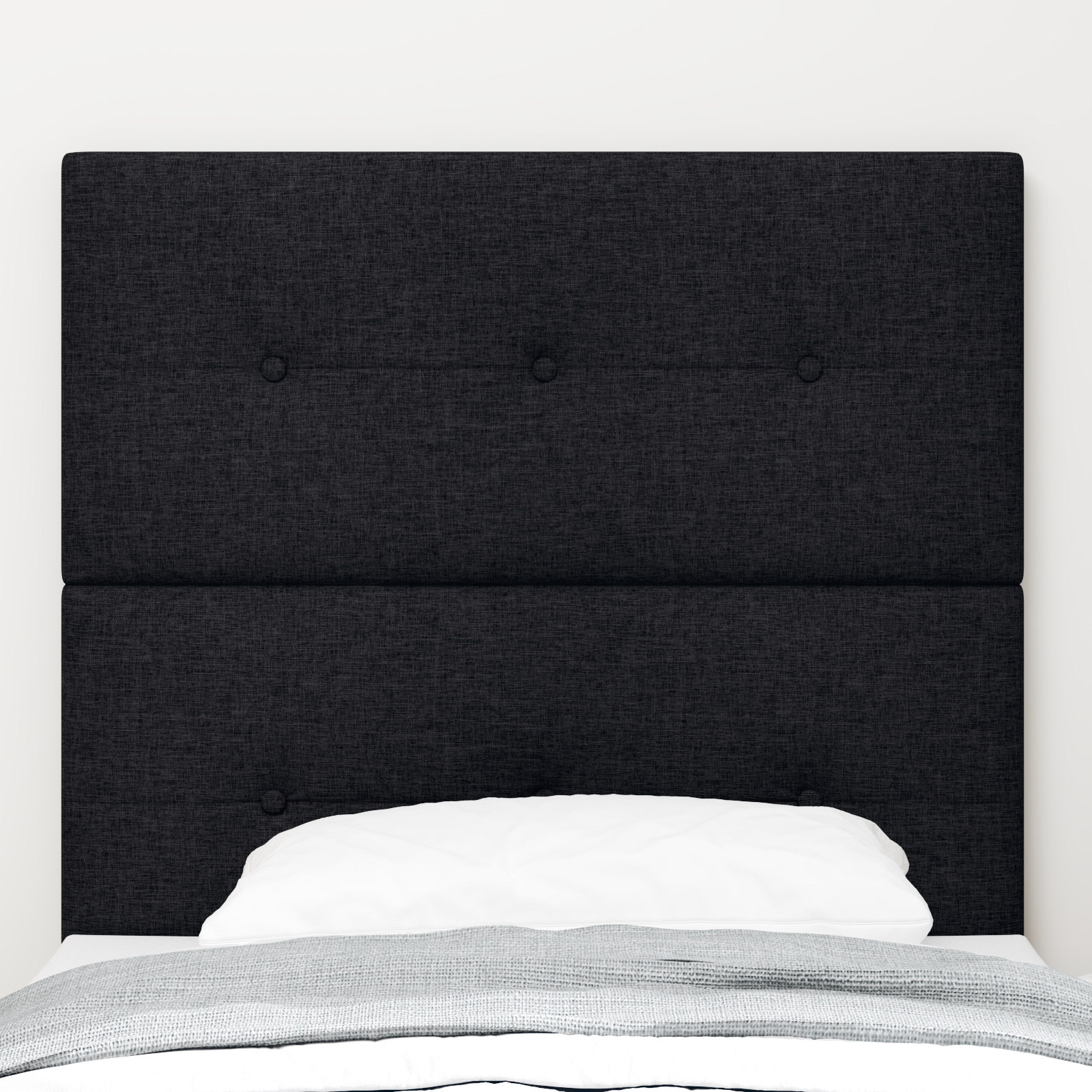 vidaXL Capăt de pat LED negru, 80 cm, din țesătură vidaXL Capăt de pat LED negru, 80 cm, din țesătură