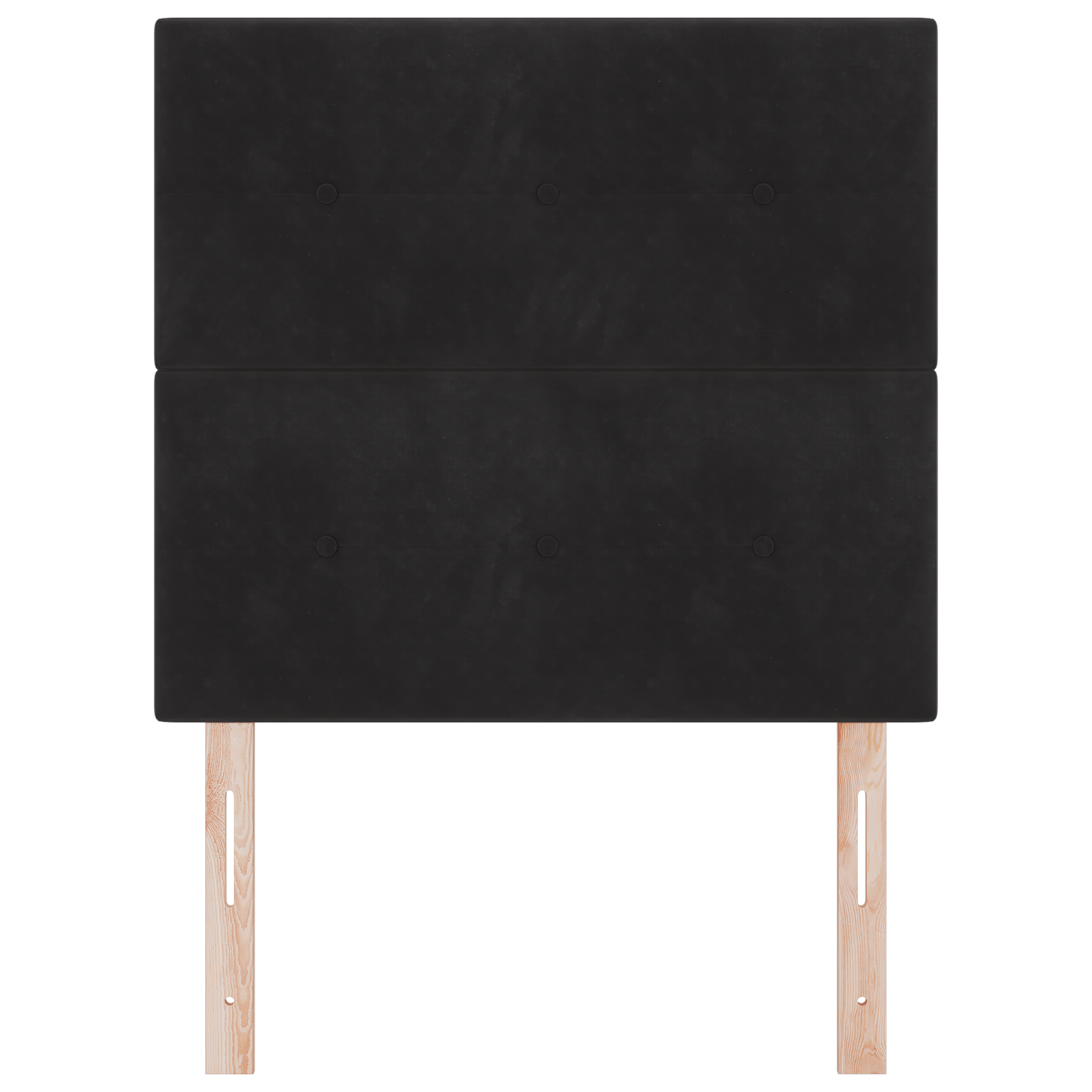Tăblie LED vidaXL Neagră 80 cm Catifea