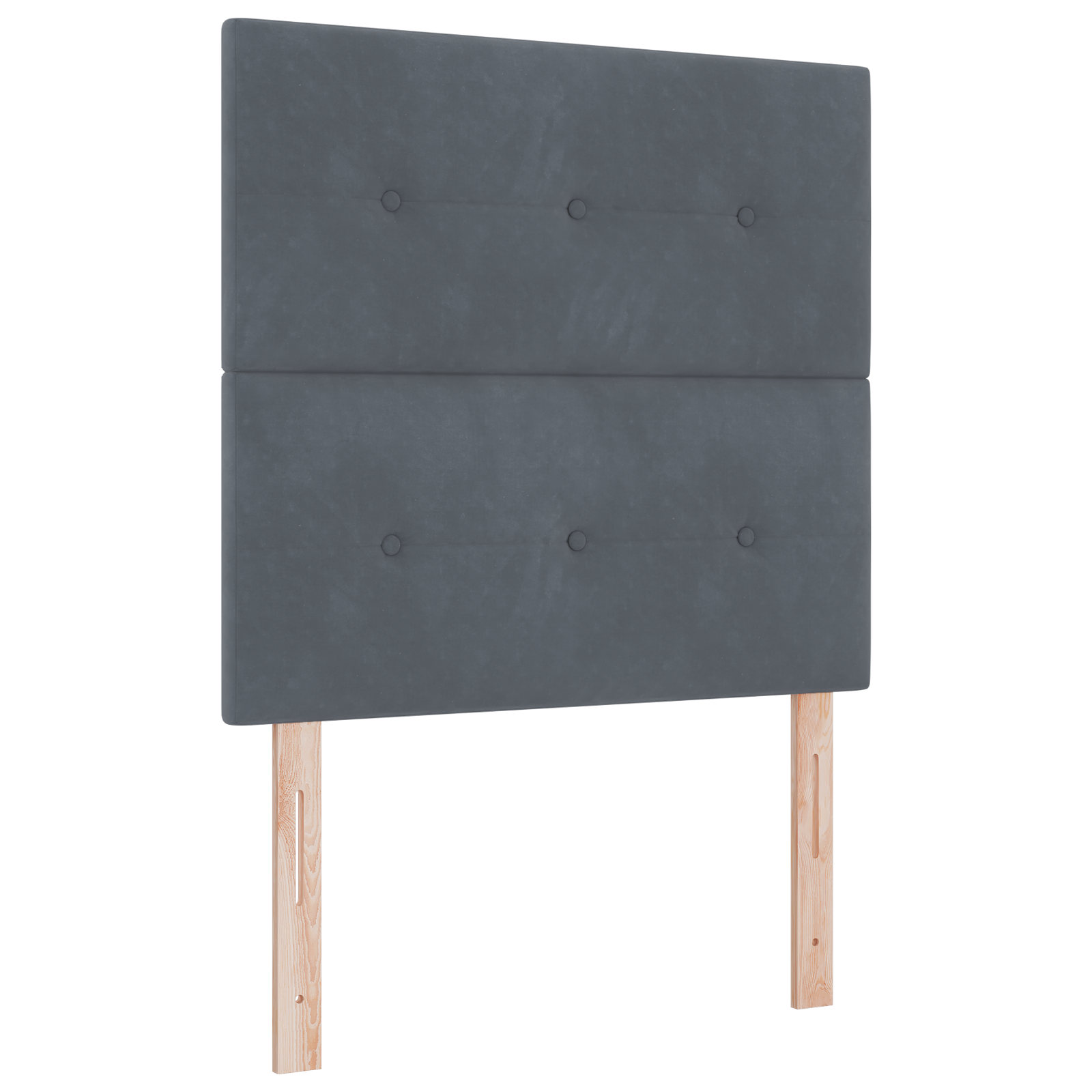 vidaXL Tăblie cap cu lumini cu bandă LED Ajustabil Gri 90 cm Catifea