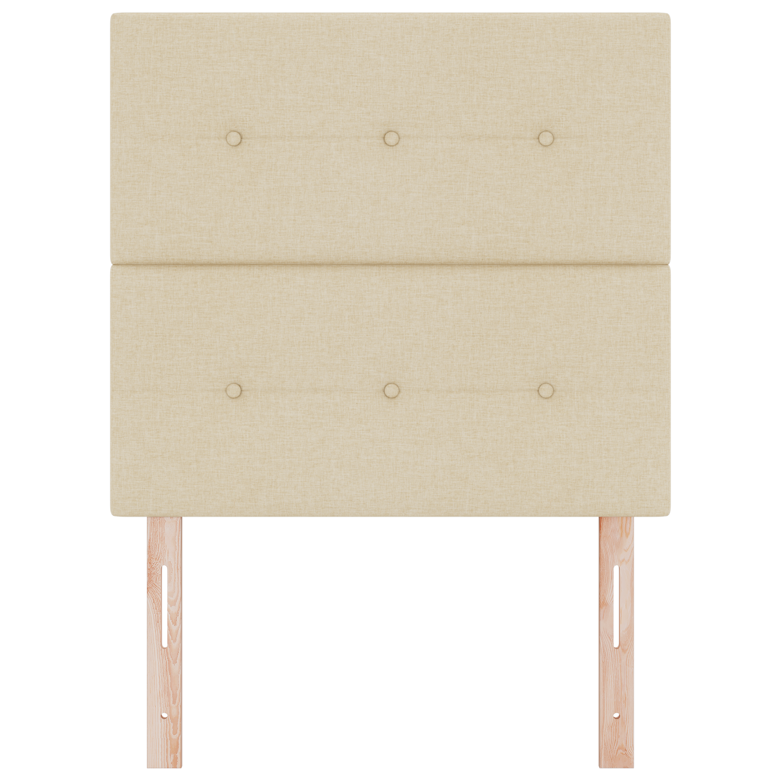 vidaXL Capat de pat LED crem, 100 cm, țesătură