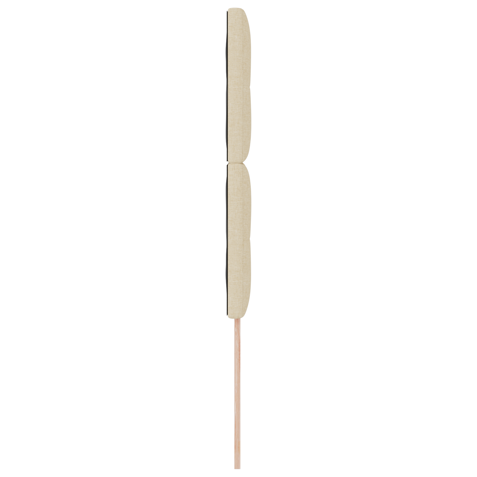 vidaXL Capat de pat LED crem, 100 cm, țesătură