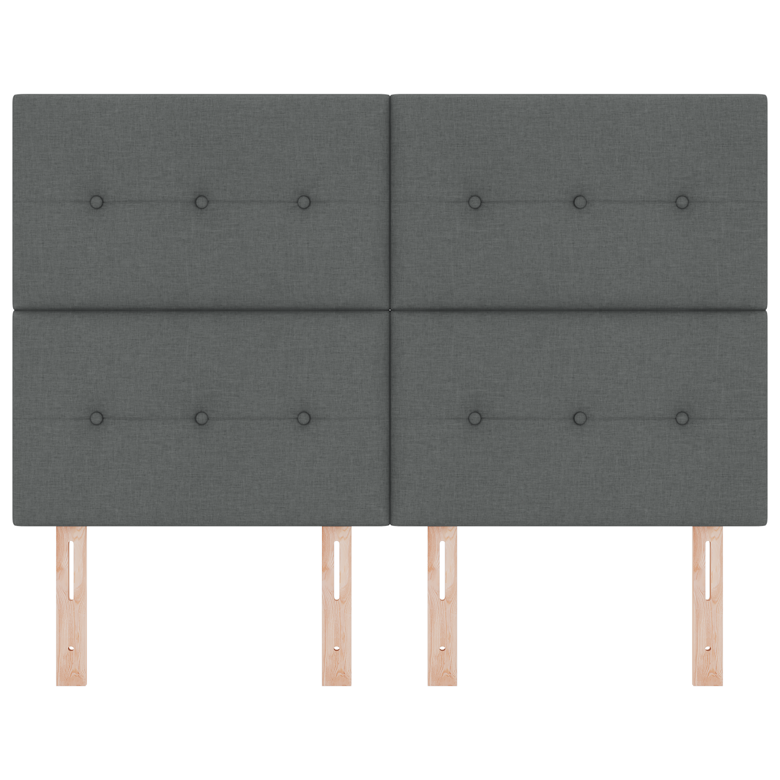 vidaXL Tăblie cu LED cu lumini cu bandă LED Gri închis 160 cm țesătură vidaXL Tăblie cu LED cu lumini cu bandă LED Gri închis 160 cm țesătură