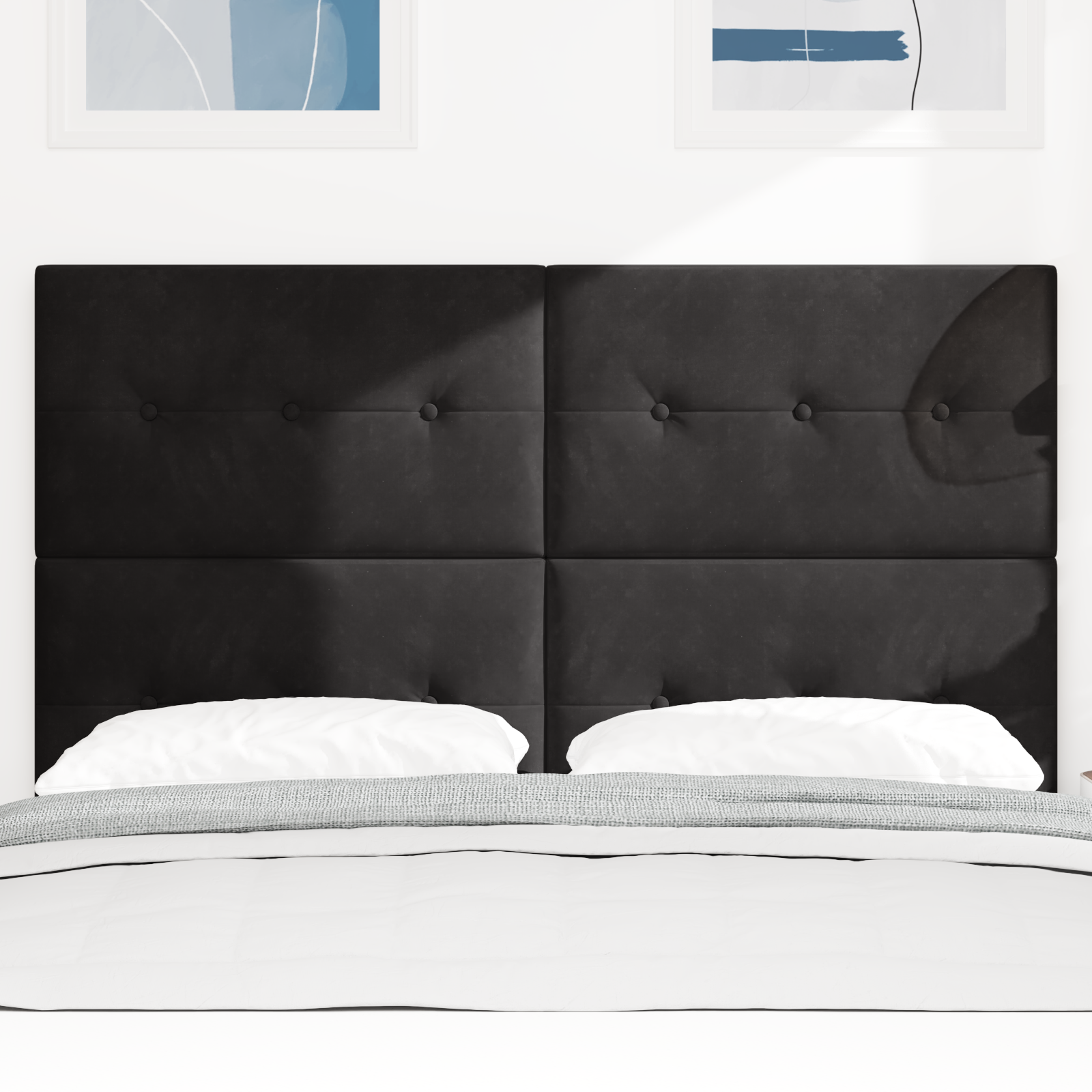 vidaXL Branșă LED Negru 80 cm Catifea