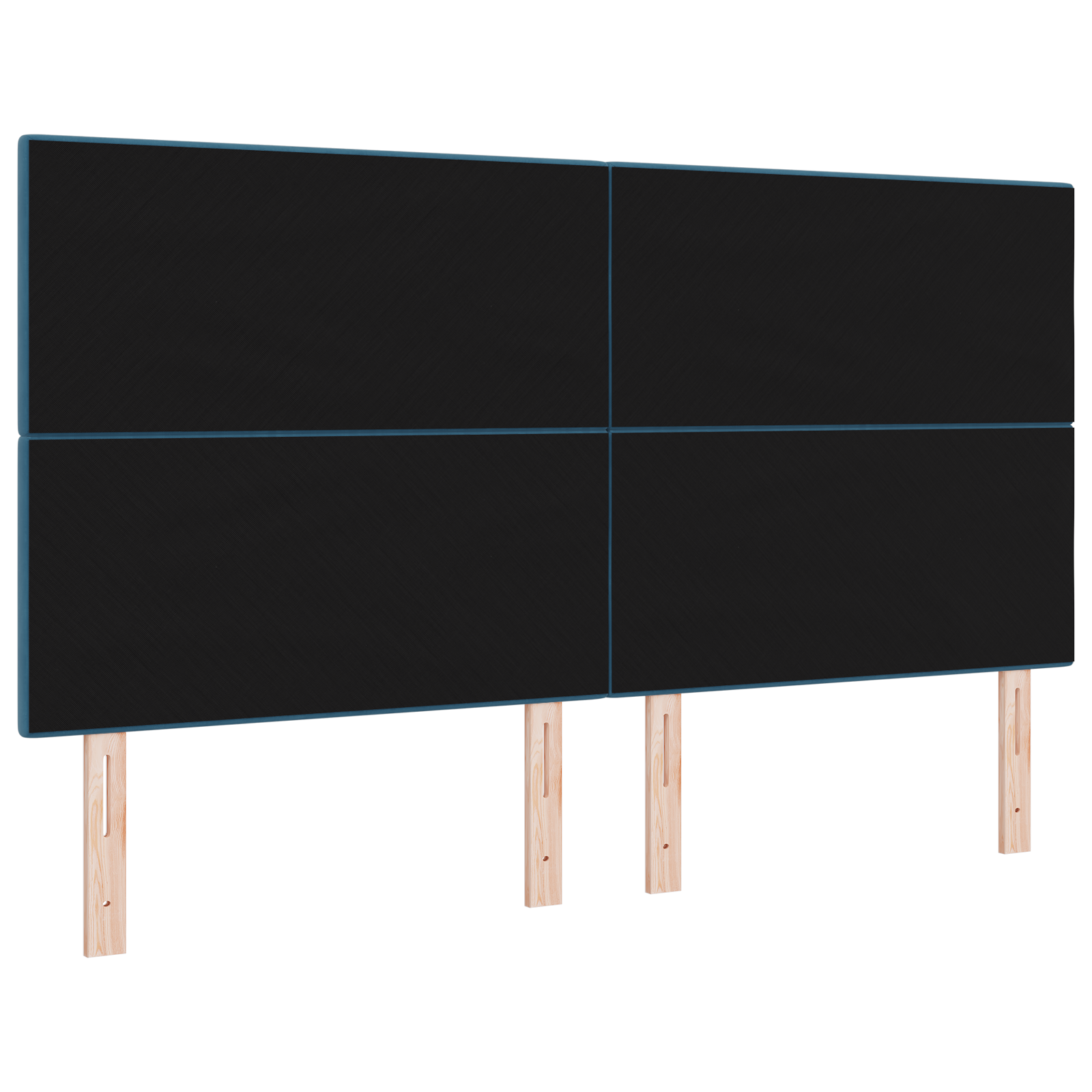 vidaXL Headboard cu LED Albastru Întunecat 90 cm Catifea vidaXL Headboard cu LED Albastru Întunecat 90 cm Catifea