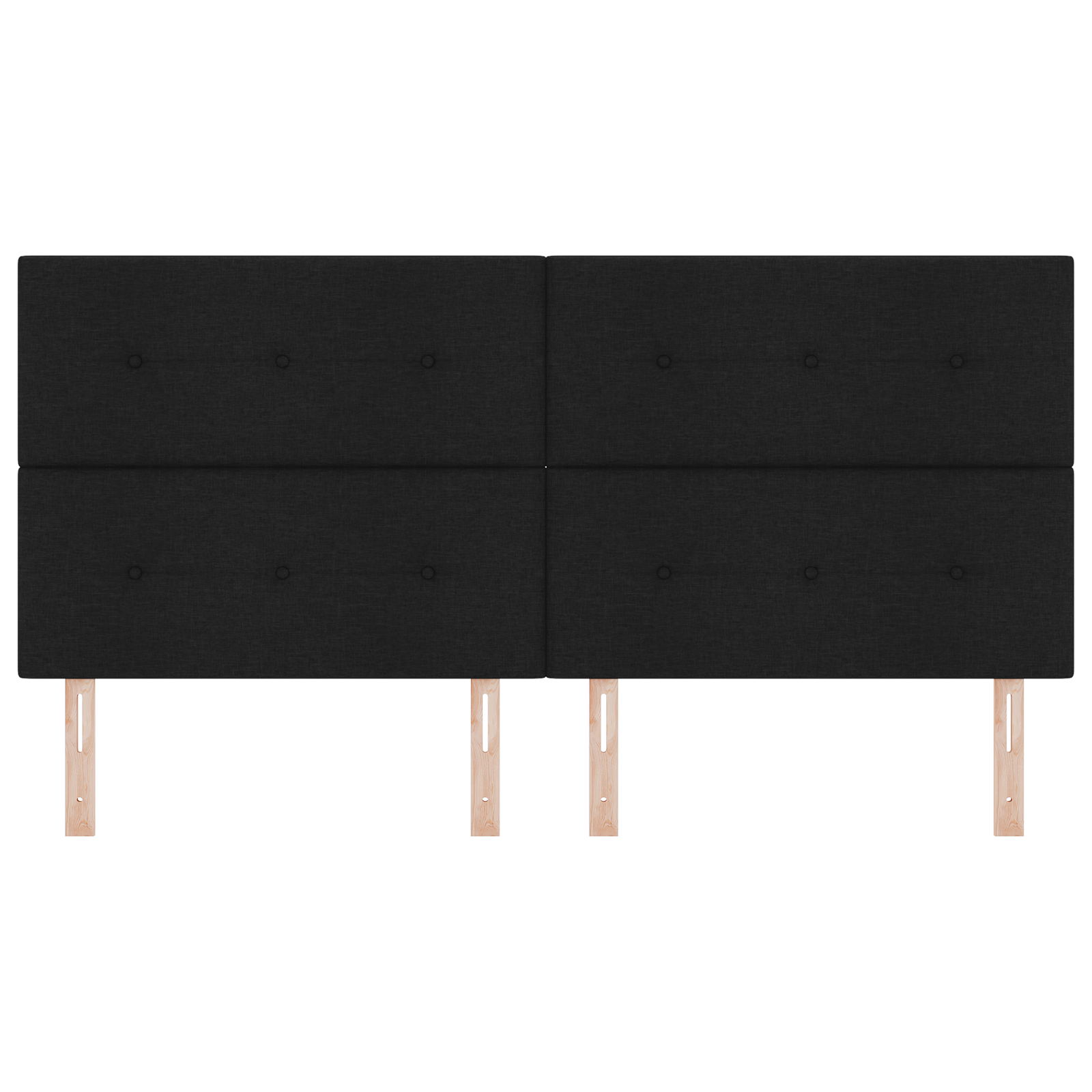 vidaXL Tăblie cu LED cu lumini cu bandă LED Negru 200 cm țesătură vidaXL Tăblie cu LED cu lumini cu bandă LED Negru 200 cm țesătură