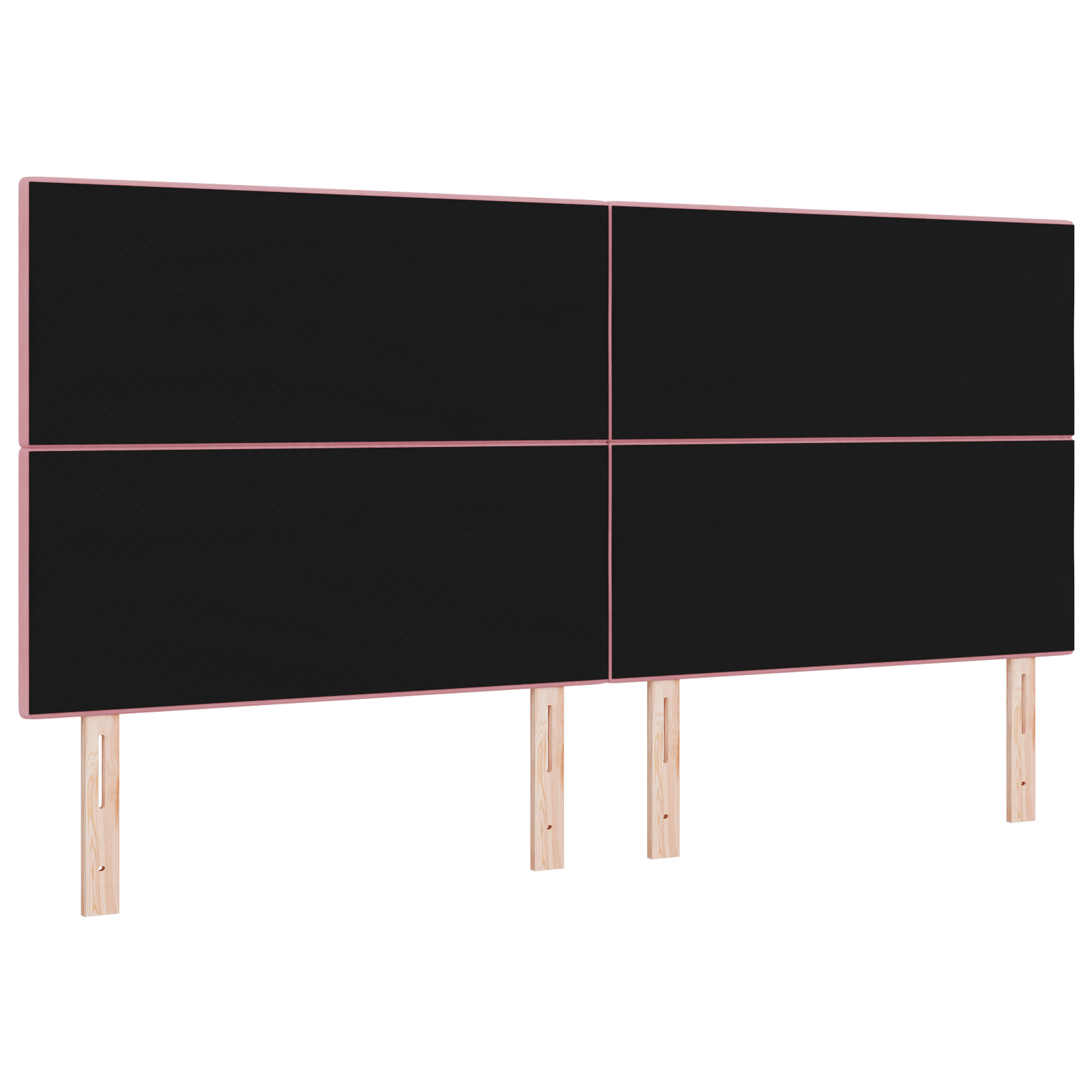 vidaXL Cap de pat LED Roz 100 cm Catifea vidaXL Cap de pat LED Roz 100 cm Catifea