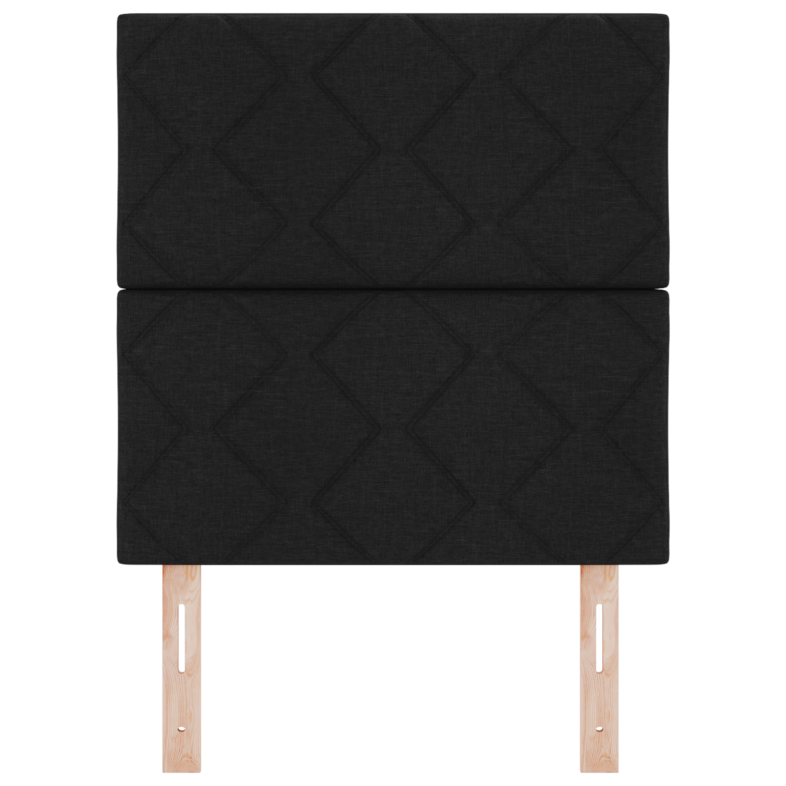 Tăblie LED vidaXL Design cu Blocuri de Diamant Neagră 80 cm Țesătură