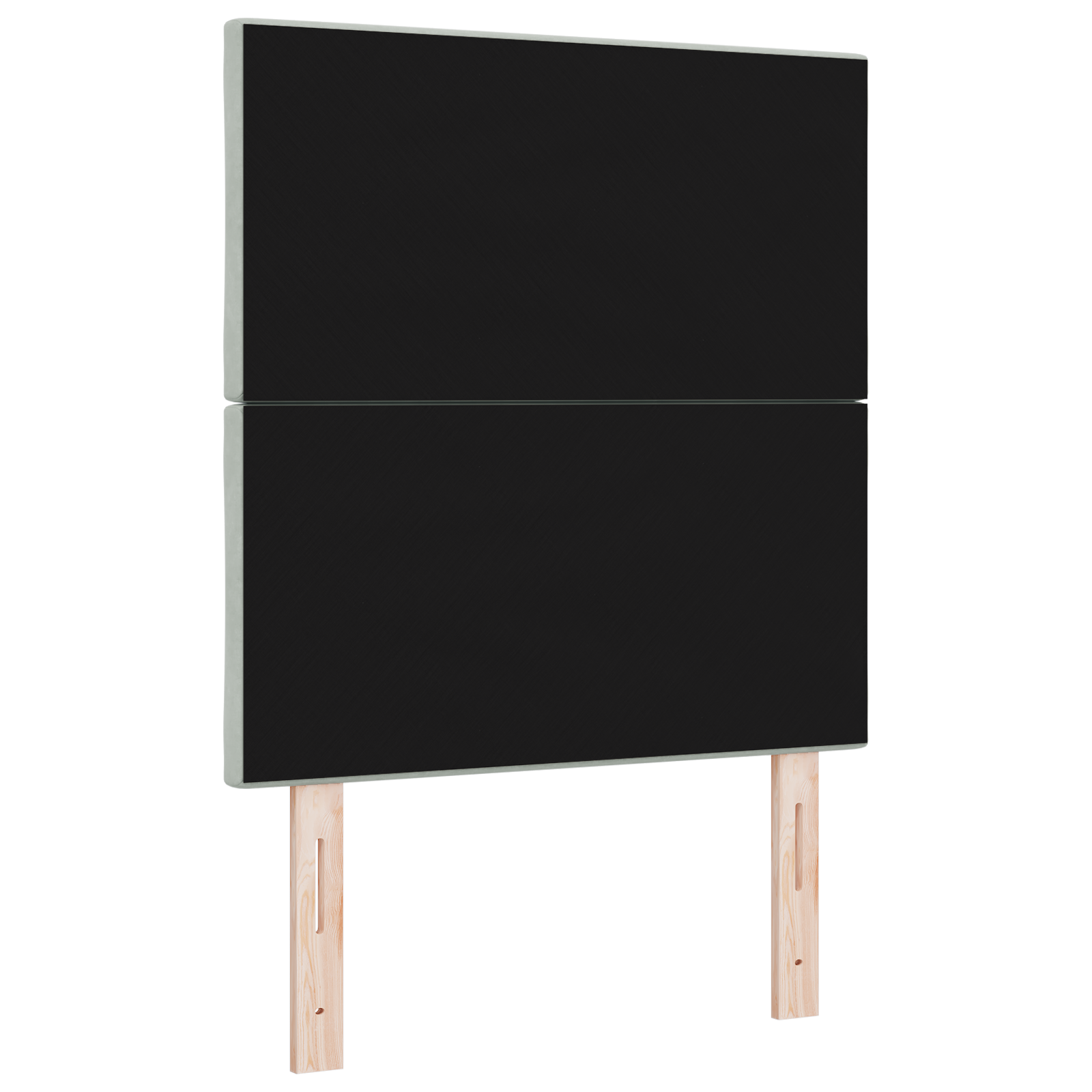 vidaXL Cap de pat cu LED, design diamant, blocuri gri deschis, 80 cm, din catifea. vidaXL Cap de pat cu LED, design diamant, blocuri gri deschis, 80 cm, din catifea.