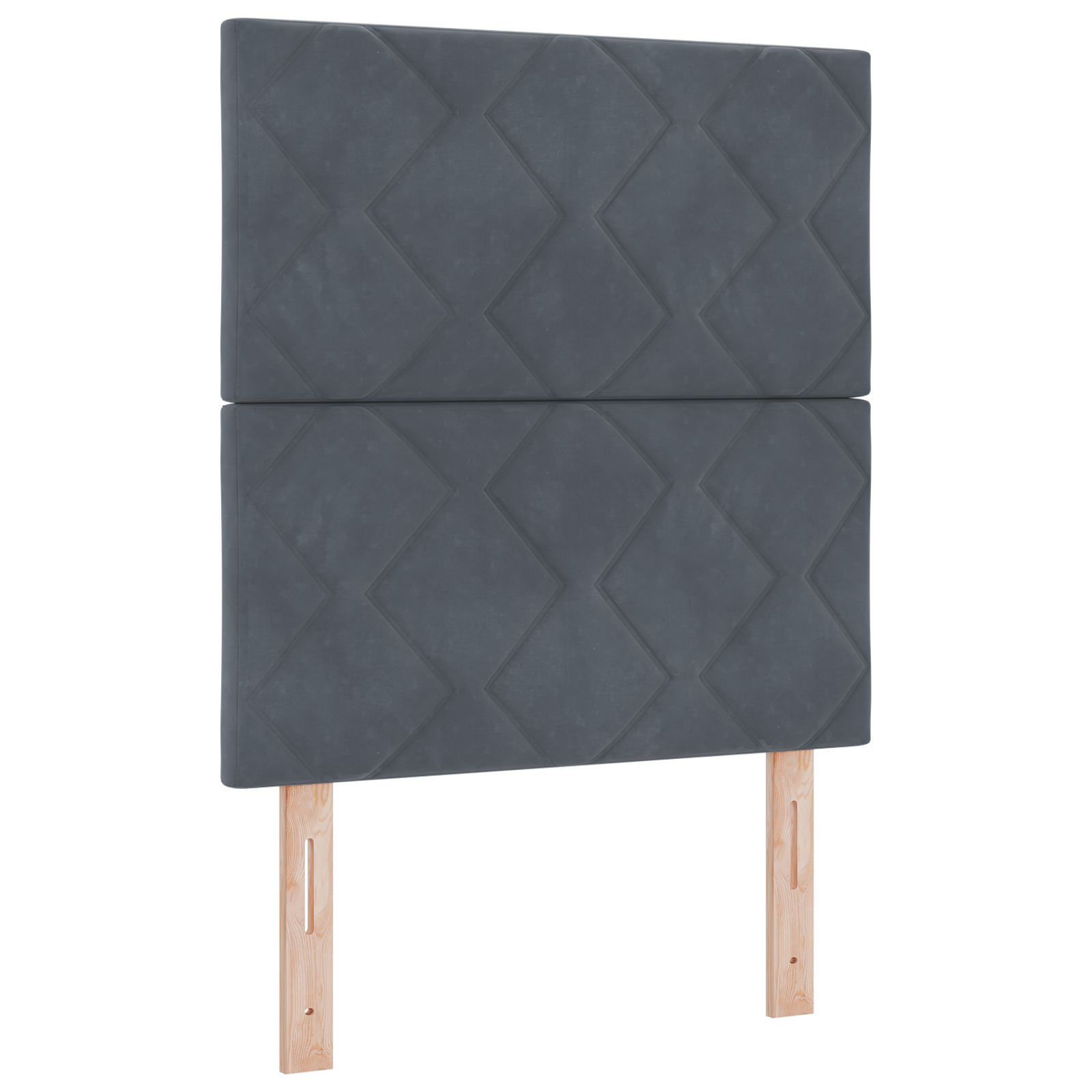 vidaXL Pătuț LED cu Design în Formă de Diamante, Gri Întunecat, 80 cm, Catifea vidaXL Pătuț LED cu Design în Formă de Diamante, Gri Întunecat, 80 cm, Catifea