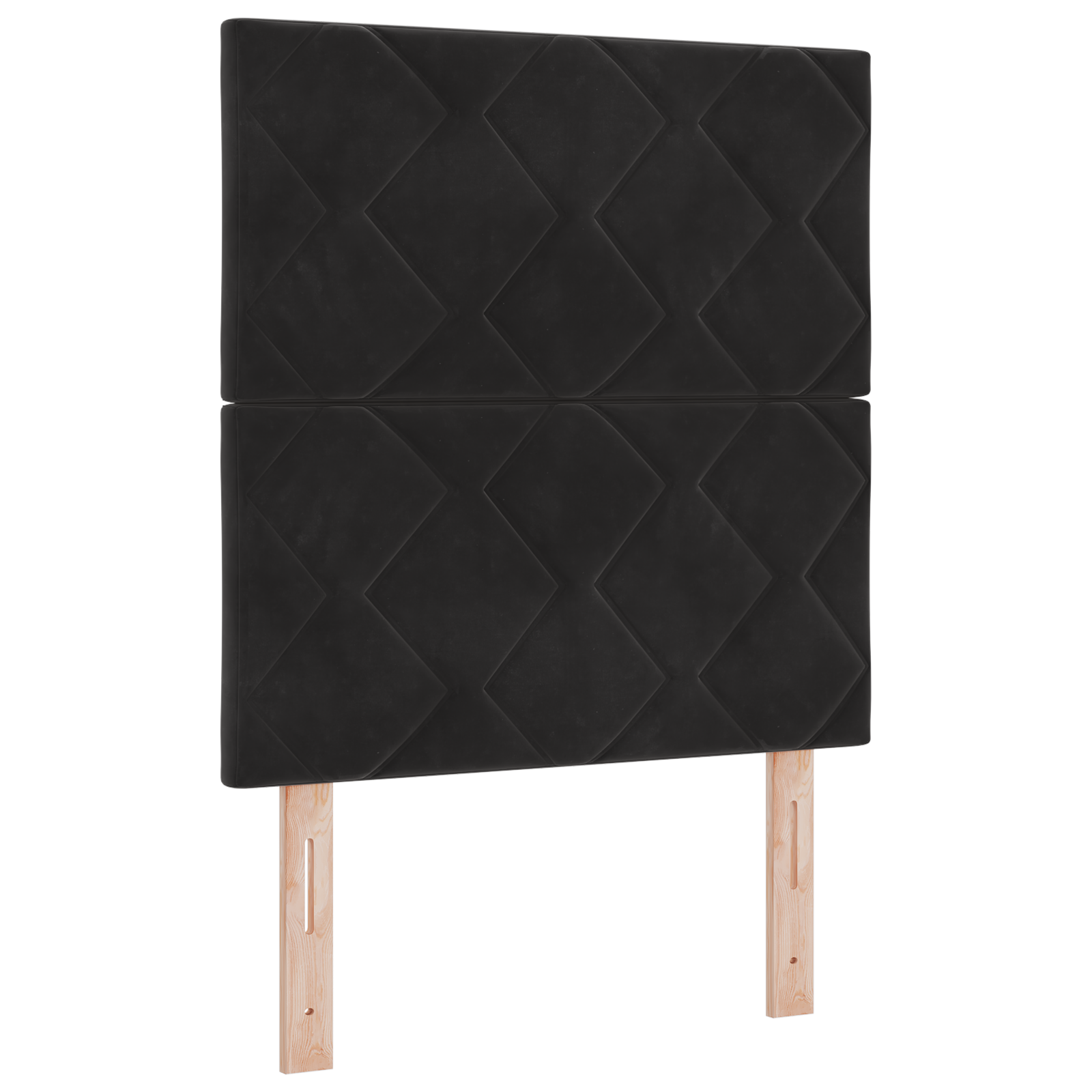 vidaXL Tăblie LED cu lumini cu bandă LED Geometric Negru 80 cm Catifea vidaXL Tăblie LED cu lumini cu bandă LED Geometric Negru 80 cm Catifea