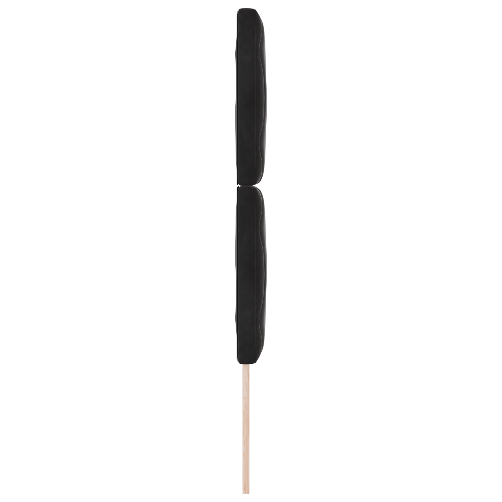 vidaXL Tăblie LED cu lumini cu bandă LED Geometric Negru 80 cm Catifea vidaXL Tăblie LED cu lumini cu bandă LED Geometric Negru 80 cm Catifea