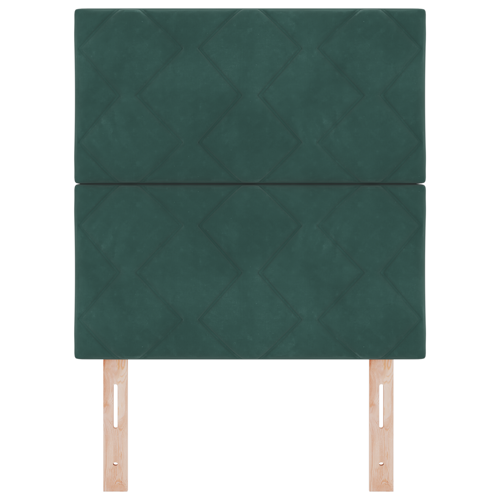 vidaXL Cap de pat LED cu design de blocuri de diamant, verde închis, 80 cm