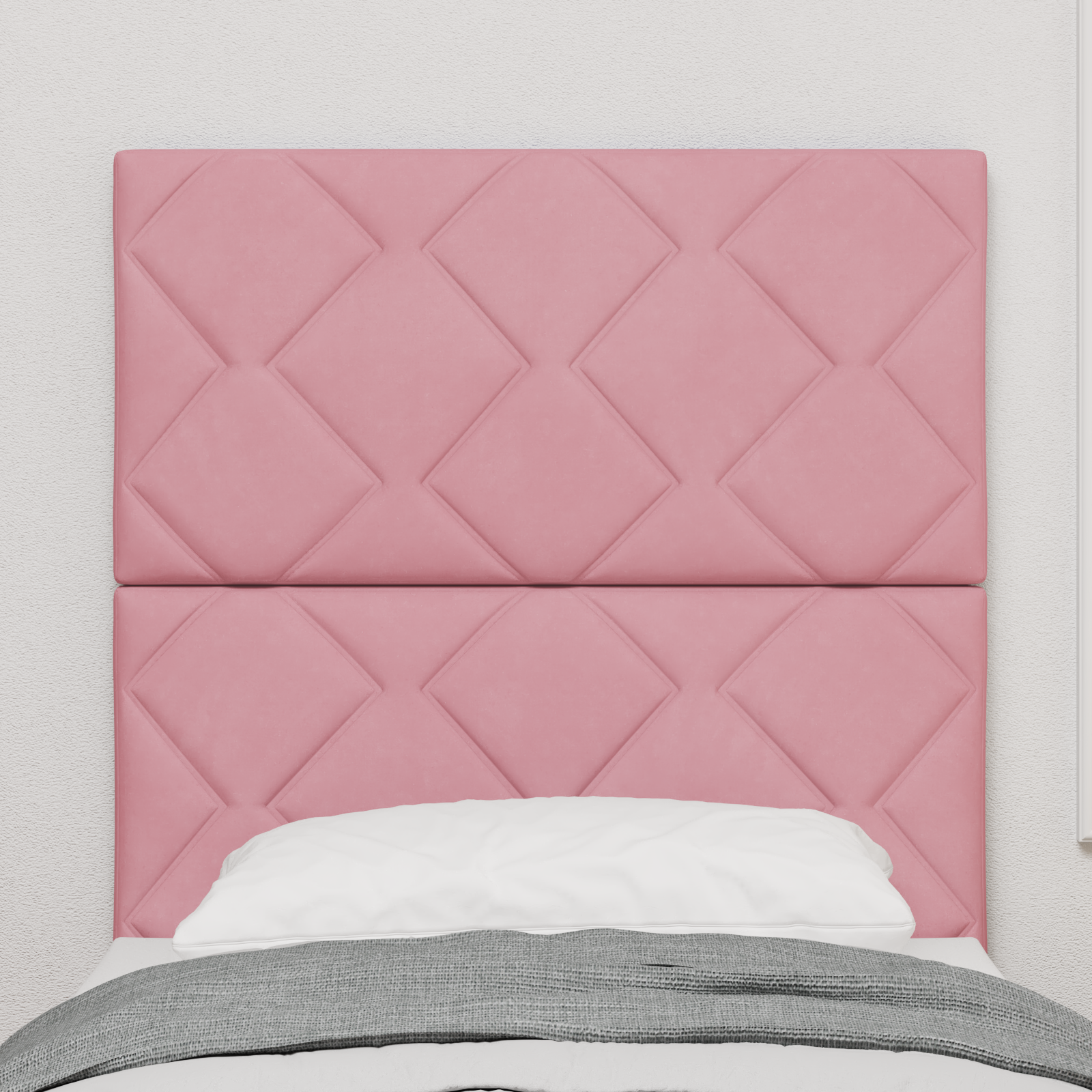 vidaXL Cap de pat LED design blocuri diamond roz 80 cm vidaXL Cap de pat LED design blocuri diamond roz 80 cm