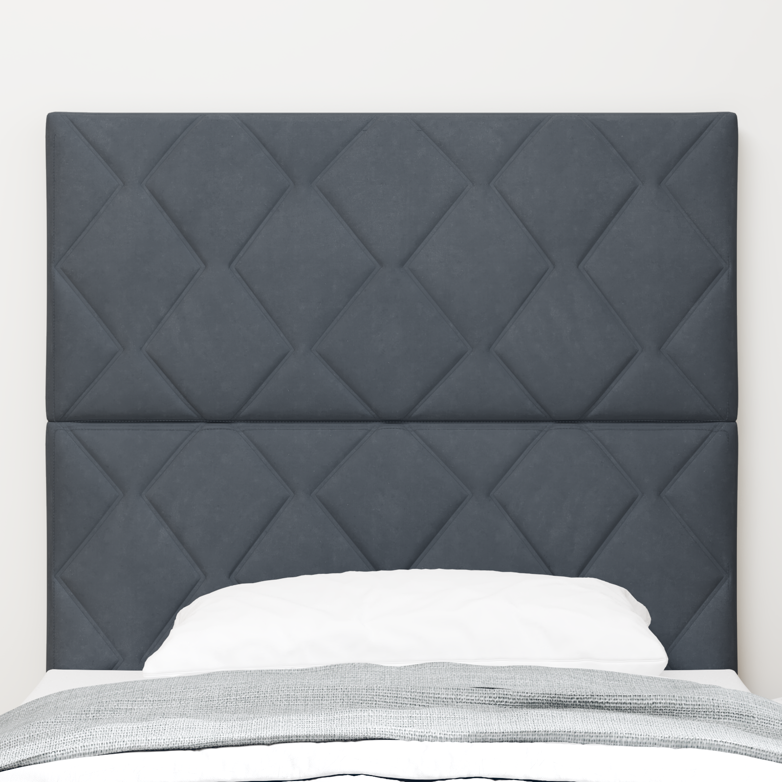 vidaXL Tăblie LED cu lumini cu bandă LED Gri închis 90 cm Catifea