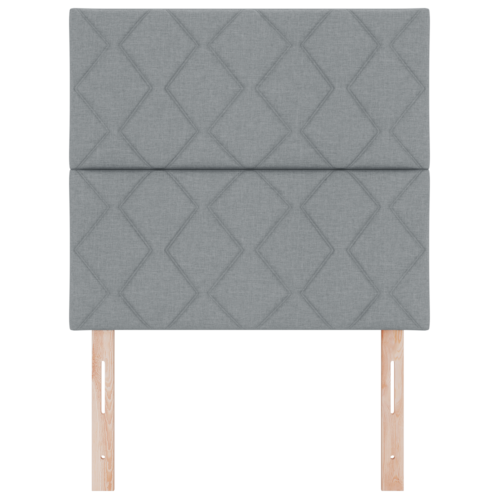 vidaXL LED Headboard Design cu blocuri de diamant Gri deschis 100 cm Țesătură vidaXL LED Headboard Design cu blocuri de diamant Gri deschis 100 cm Țesătură