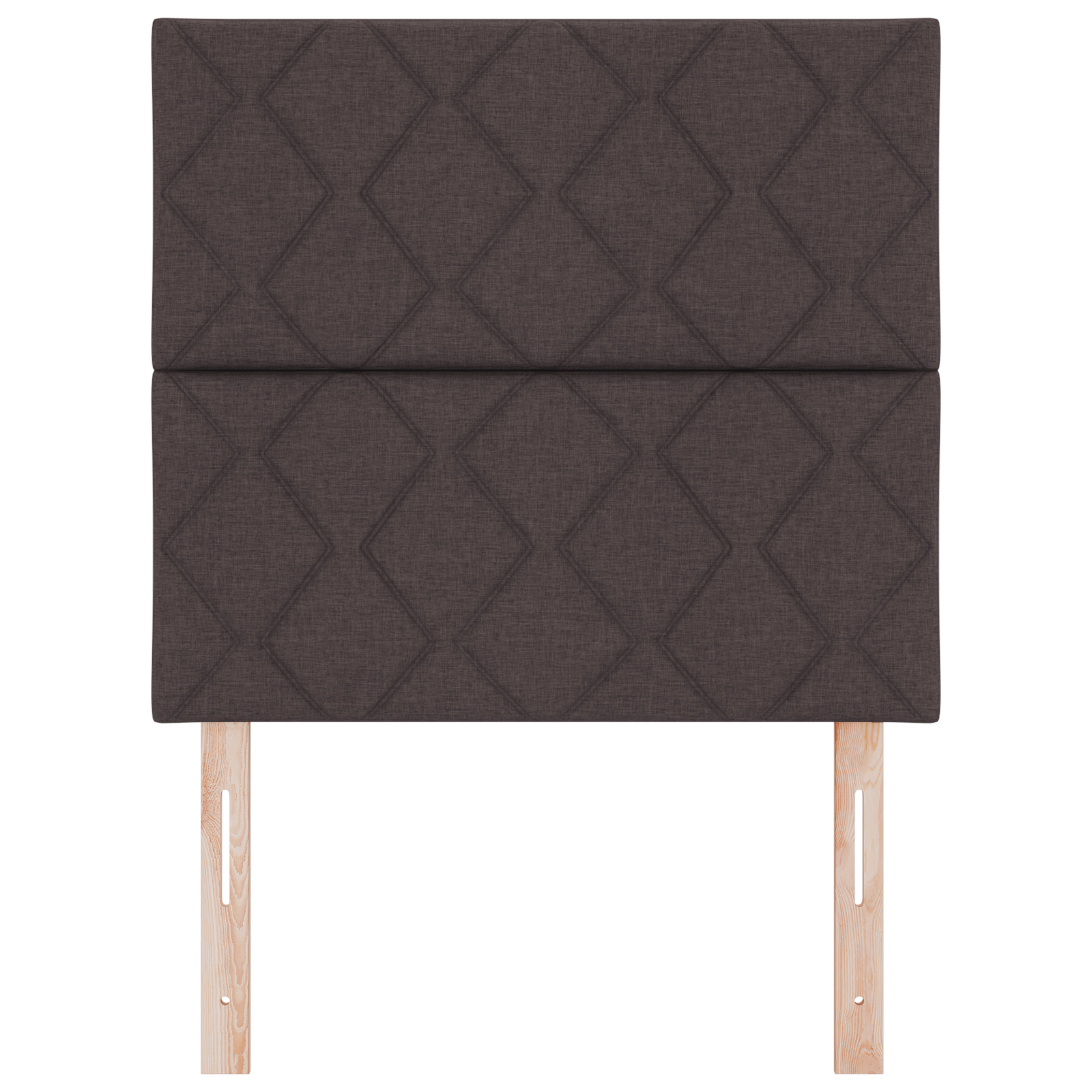 Cap de pat LED vidaXL cu design de blocuri diamantate în maro închis, 100 cm țesătură Cap de pat LED vidaXL cu design de blocuri diamantate în maro închis, 100 cm țesătură