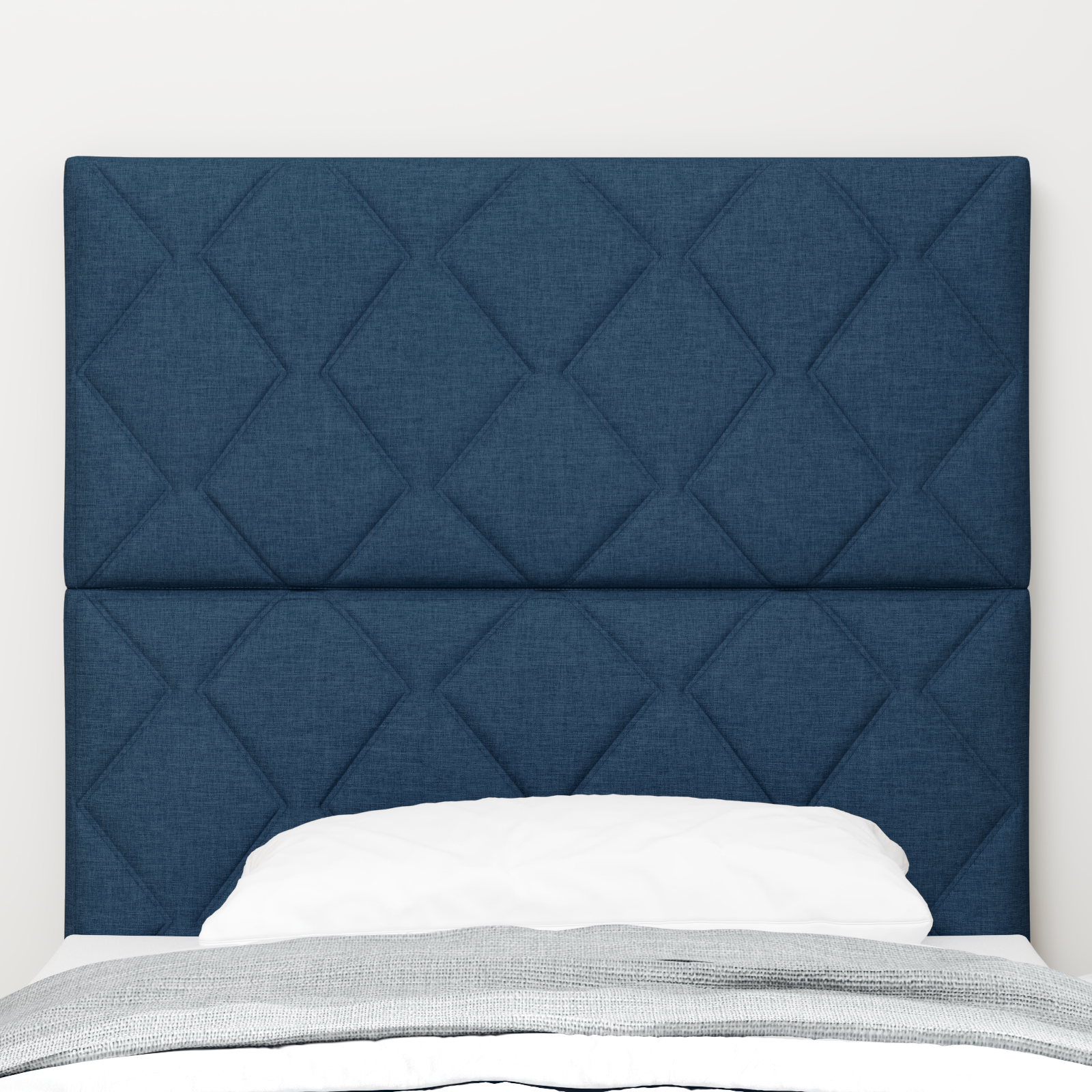 Cap de Pat LED vidaXL Design Blocuri de Diamant Albastru 100 cm Țesătură Cap de Pat LED vidaXL Design Blocuri de Diamant Albastru 100 cm Țesătură