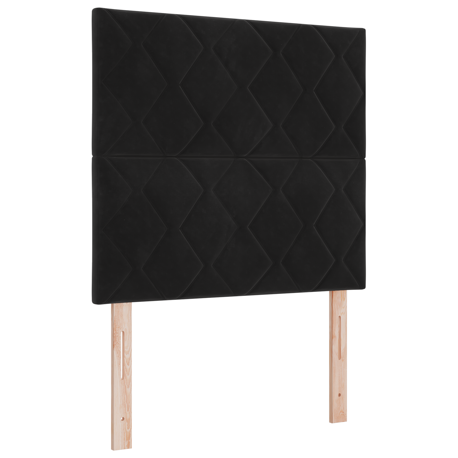 vidaXL Tăblie LED cu lumini cu bandă LED Manual Negru 100 cm Catifea
