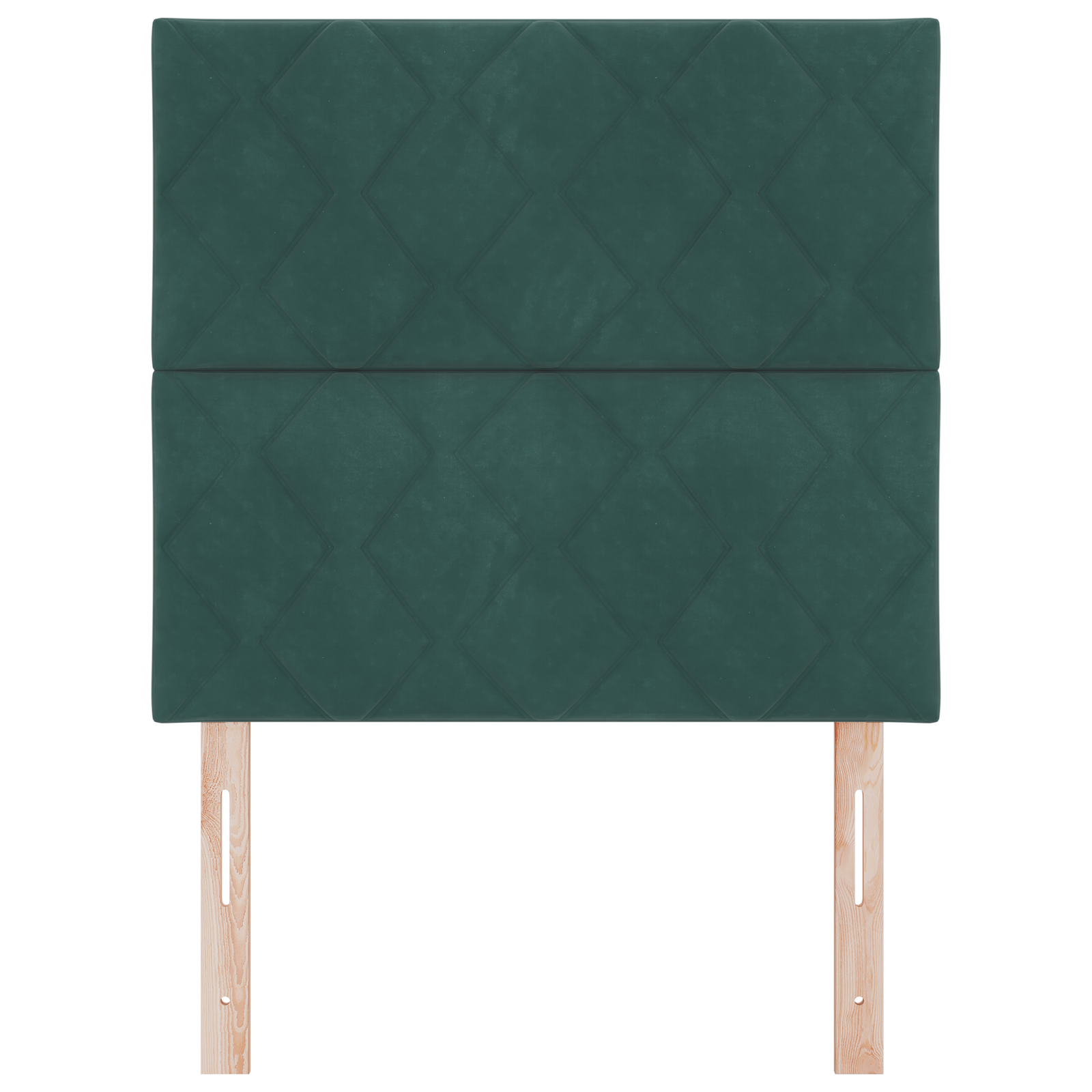vidaXL Cap de pat LED cu blocuri de diamant, verde închis, 100 cm, din catifea