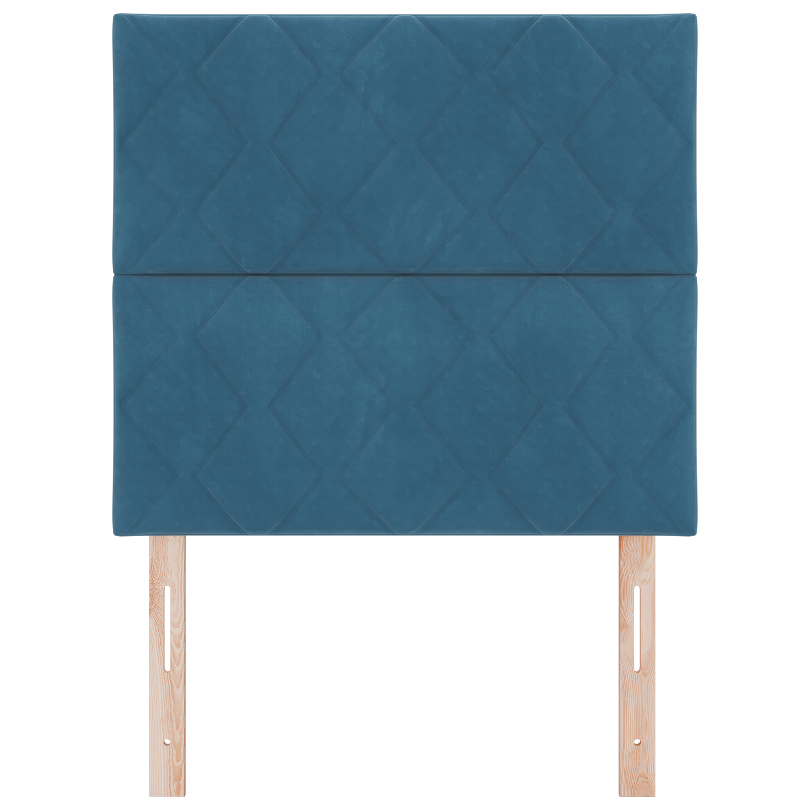 vidaXL Cap de pat LED , design cu blocuri diamond, albastru închis, 100 cm, din catifea vidaXL Cap de pat LED , design cu blocuri diamond, albastru închis, 100 cm, din catifea