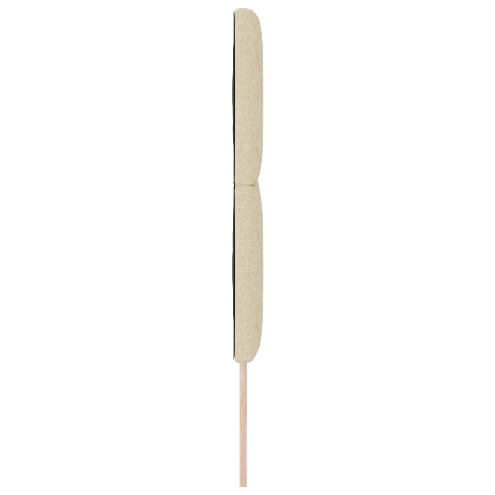 Tăblie LED vidaXL Design Blocuri Diamant Crem 144 cm Țesătură