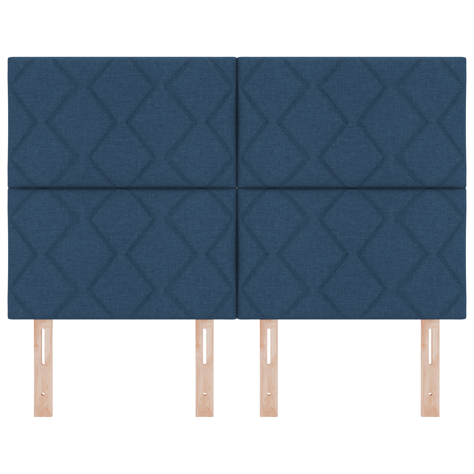 Cap de Pat LED vidaXL Design Blocuri de Diamante Albastru 144 cm Țesătură Cap de Pat LED vidaXL Design Blocuri de Diamante Albastru 144 cm Țesătură