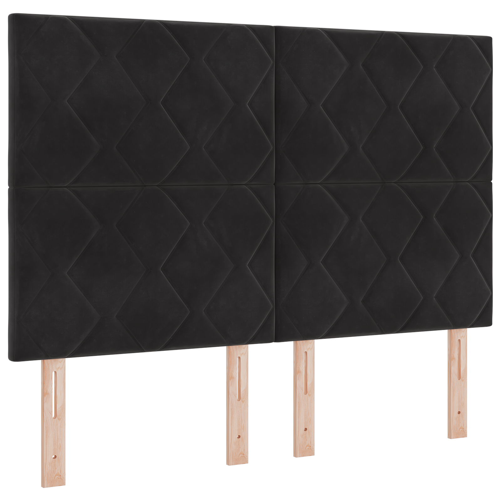 vidaXL Tăblie LED cu lumini cu bandă LED Manual Negru 144 cm Catifea