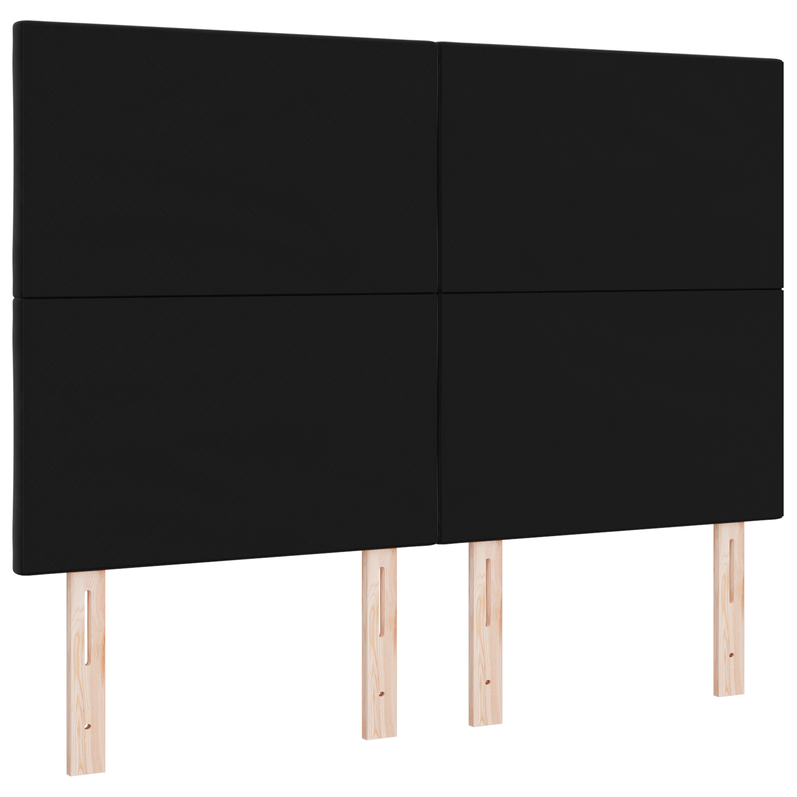 vidaXL Tăblie LED cu lumini cu bandă LED Manual Negru 144 cm Catifea