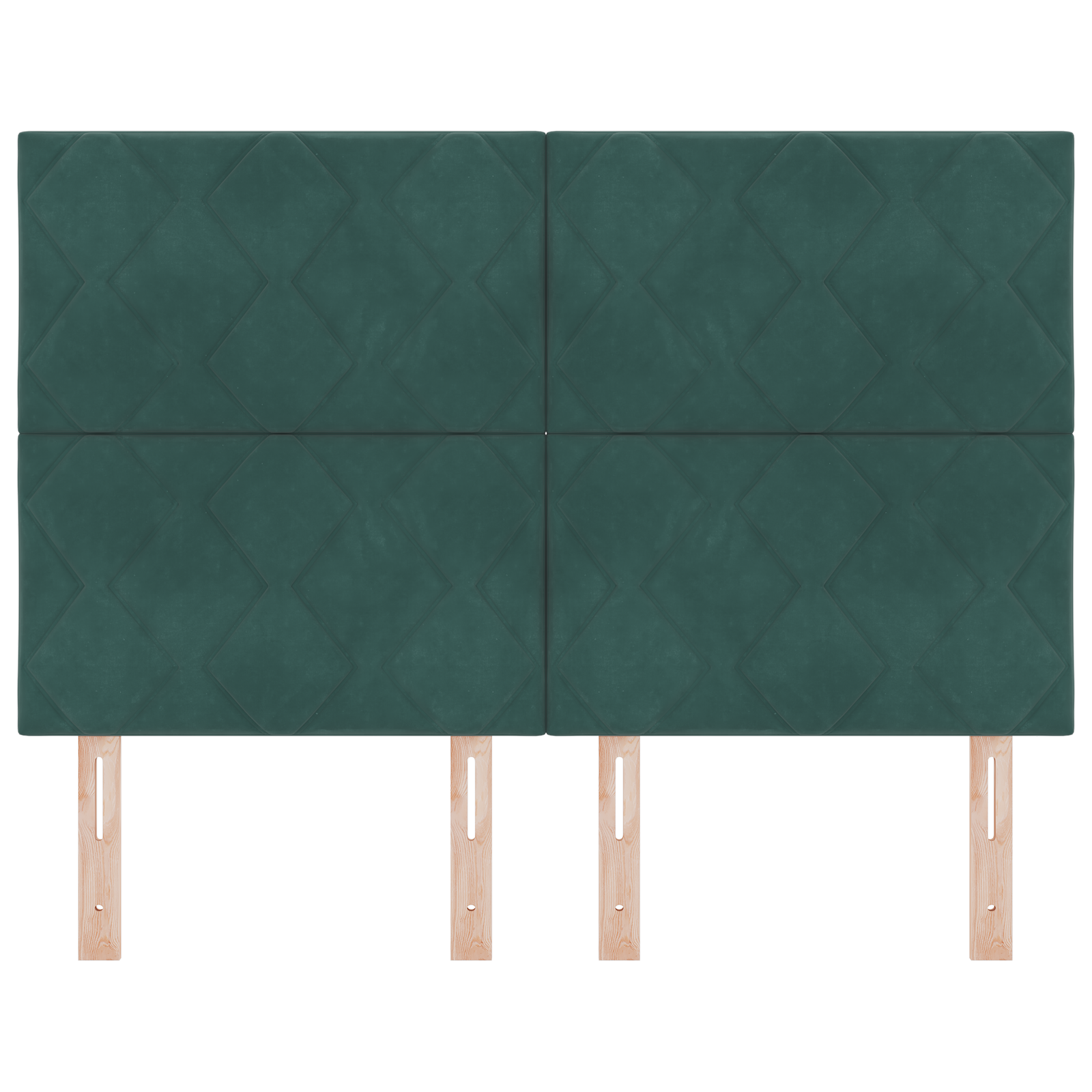 vidaXL Tăblie LED cu lumini cu bandă LED Verde închis 144 cm Catifea