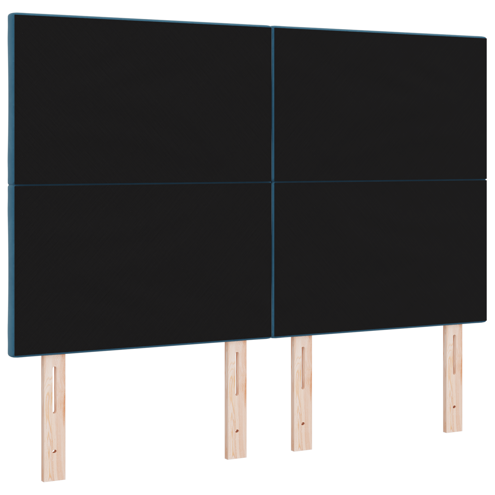 vidaXL Cap de pat LED cu design în formă de diamante, albastru închis, de 144 cm vidaXL Cap de pat LED cu design în formă de diamante, albastru închis, de 144 cm