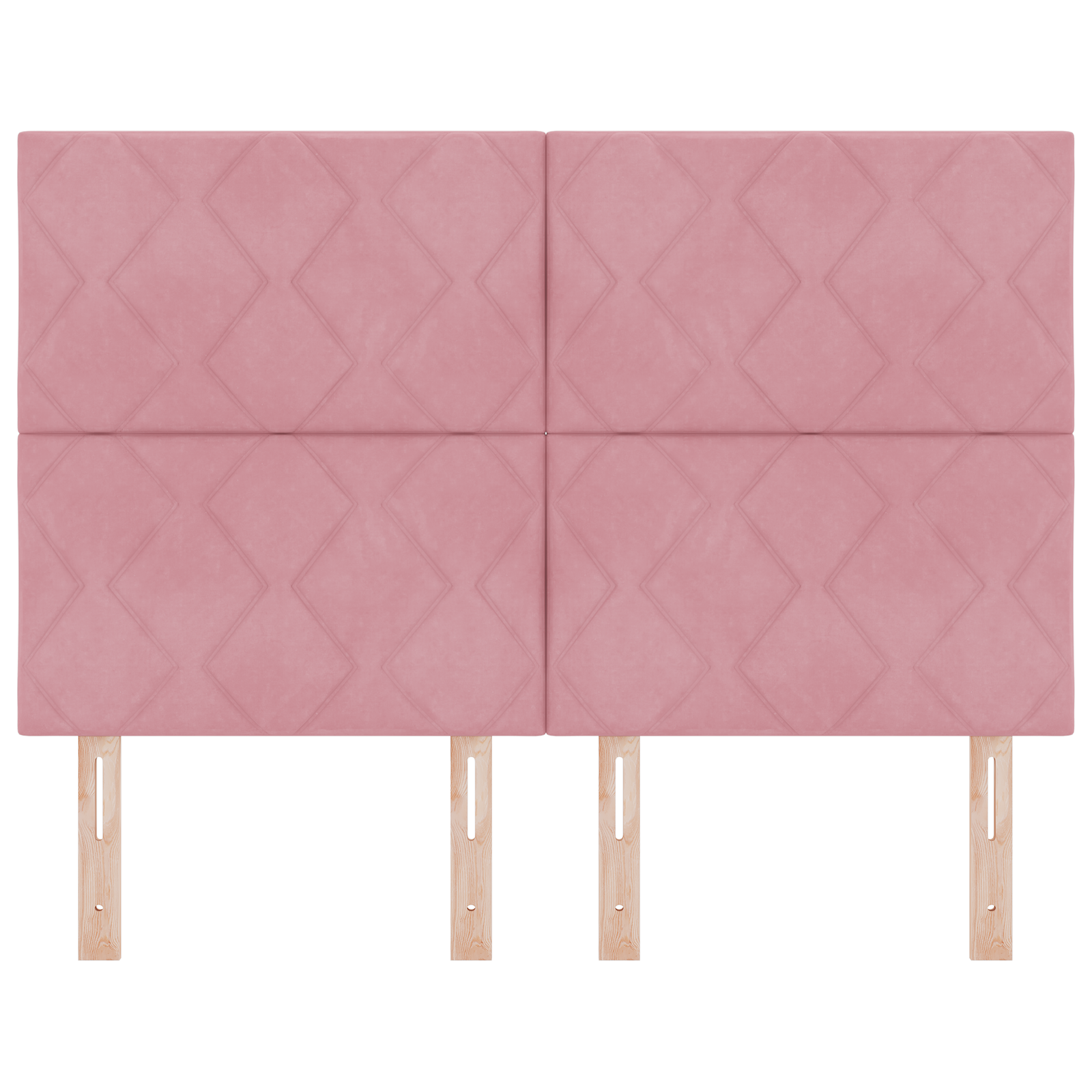 vidaXL Tăblie LED cu lumini cu bandă LED Geometric Roz 144 cm Catifea vidaXL Tăblie LED cu lumini cu bandă LED Geometric Roz 144 cm Catifea