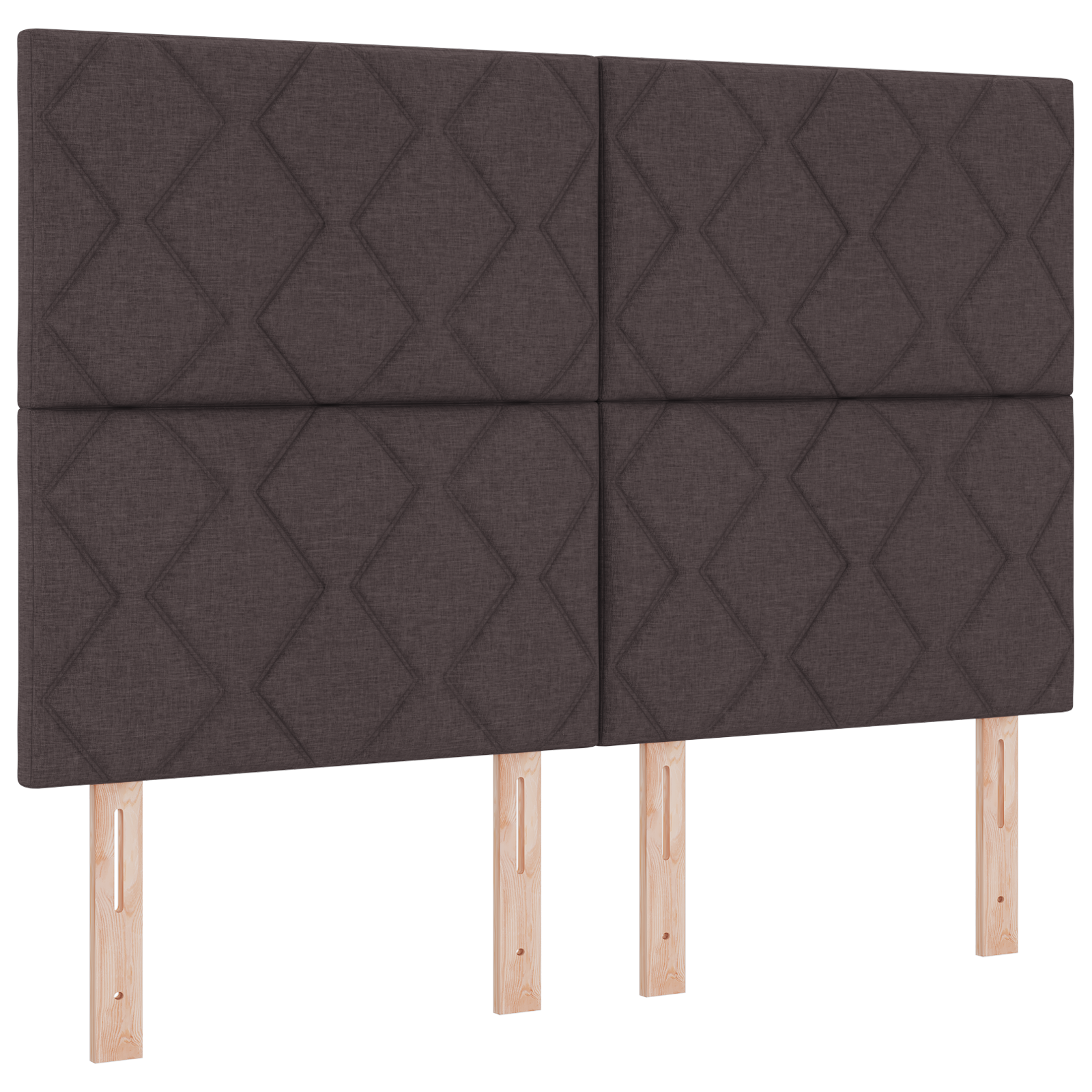 Cap de pat LED vidaXL Design Pătrățele Maro închis 160 cm din țesătură Cap de pat LED vidaXL Design Pătrățele Maro închis 160 cm din țesătură