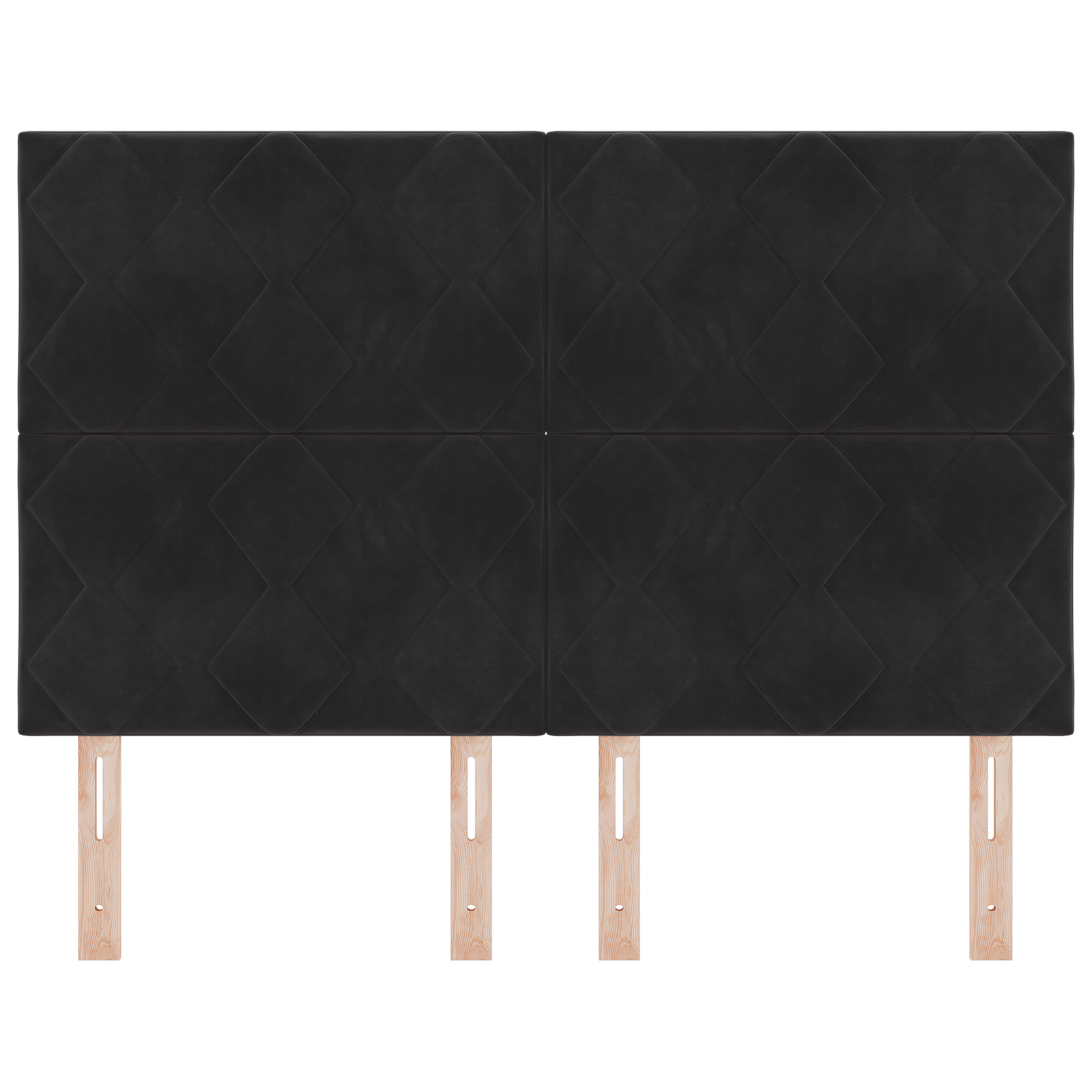 vidaXL Cap de pat LED cu design diamond, negru, 160 cm vidaXL Cap de pat LED cu design diamond, negru, 160 cm