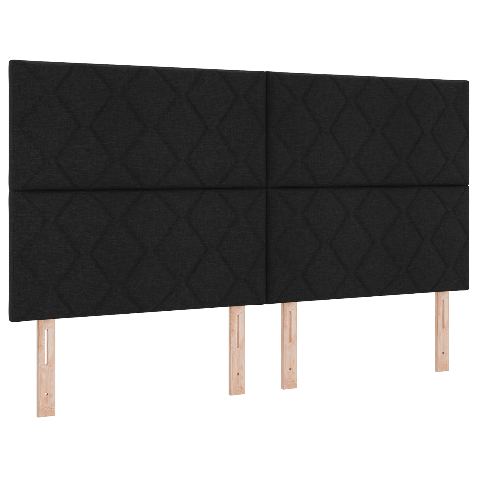 Cap de pat LED vidaXL design cu blocuri de diamant Negru 180 cm Țesătură Cap de pat LED vidaXL design cu blocuri de diamant Negru 180 cm Țesătură