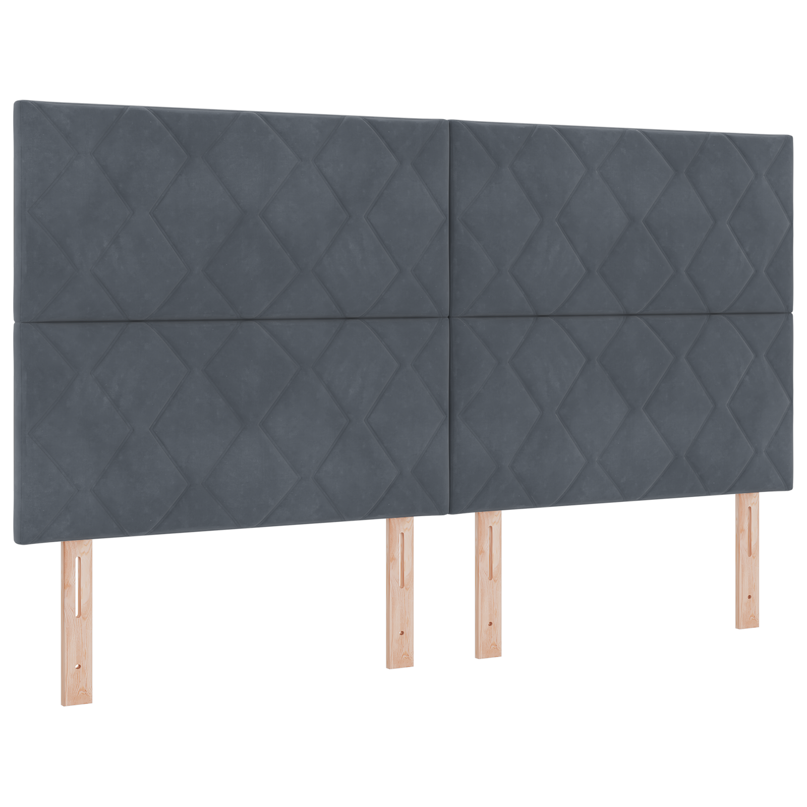 vidaXL Tăblie LED cu lumini cu bandă LED Gri închis 180 cm Catifea
